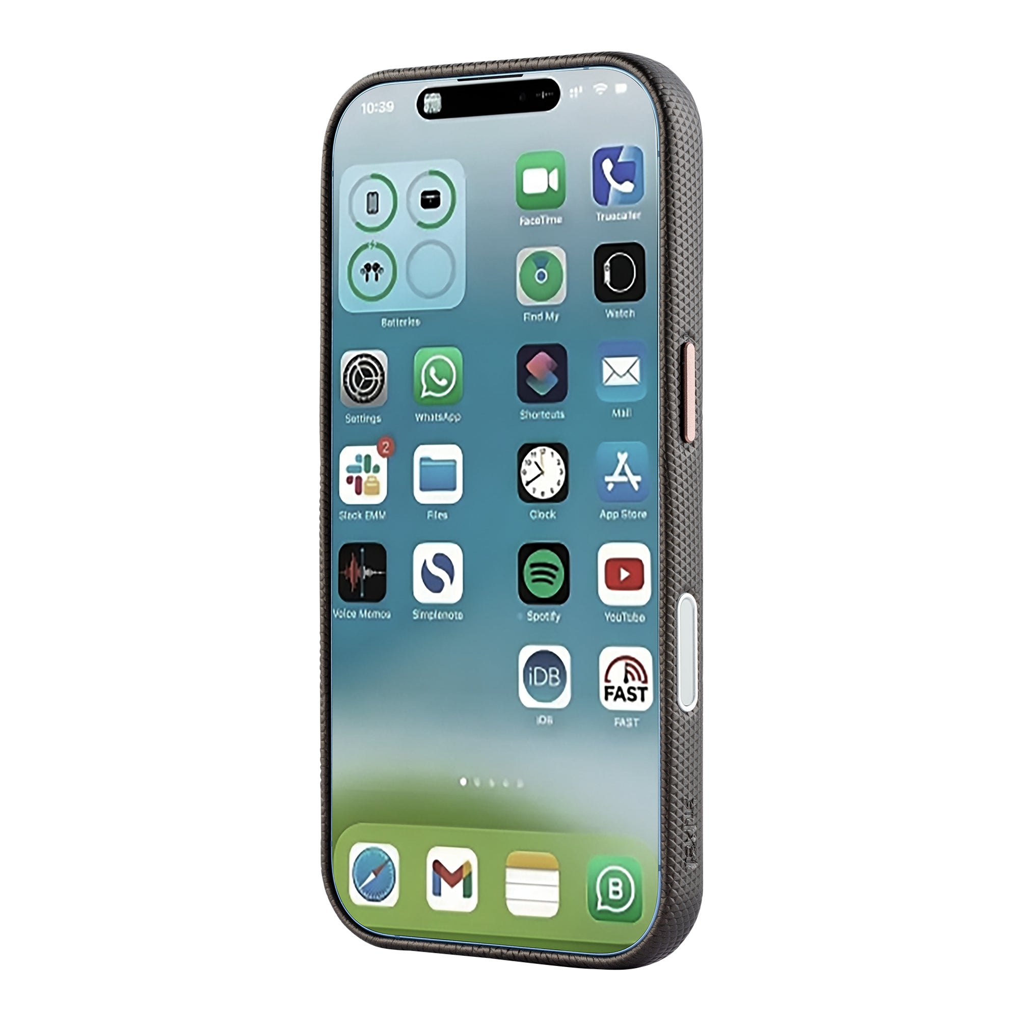 Tekne Textura Vegan Leather Case for iPhone 17-Grey