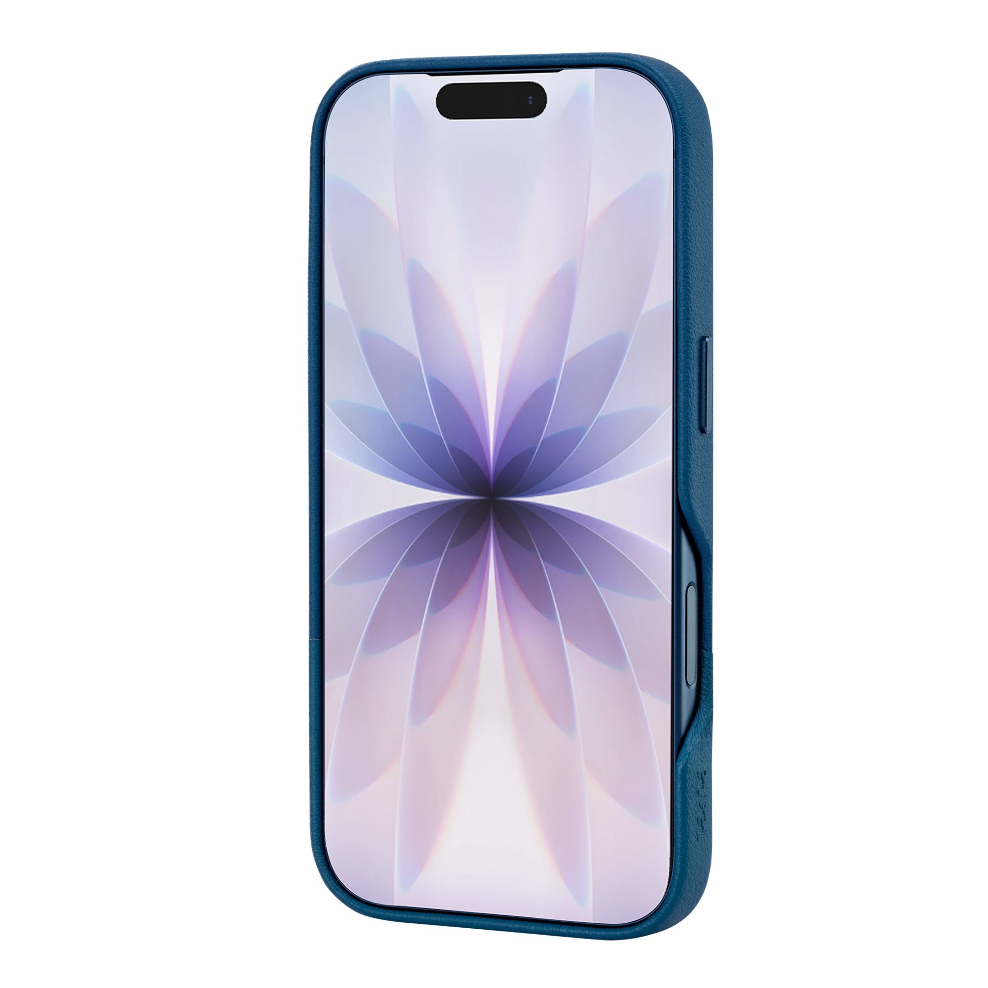 TEKNE DualTone Vegan Leather Case for iPhone 17 Pro- Blue