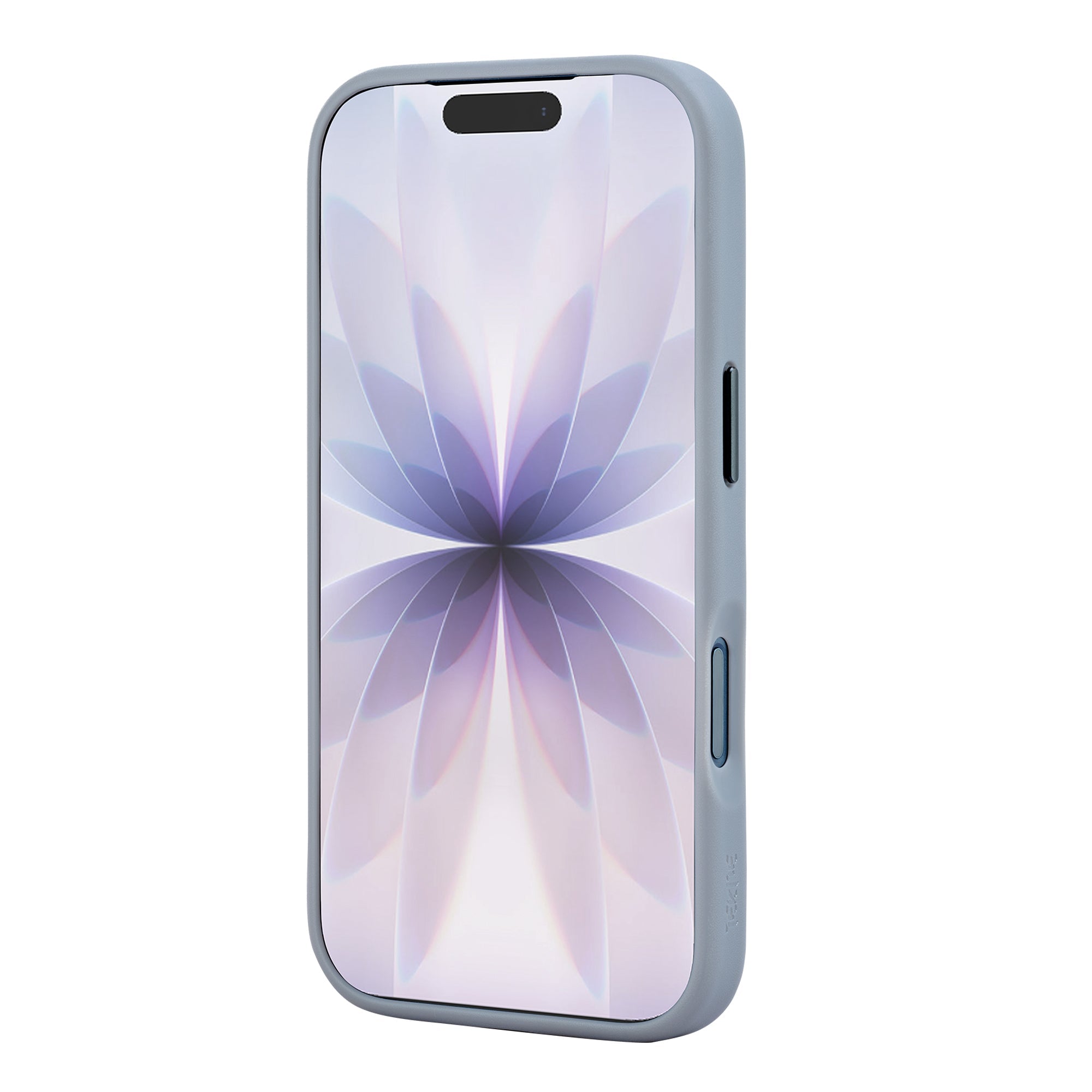 TEKNE Hybrid Frost Matte with stand Case for iPhone 17 Pro-Grey