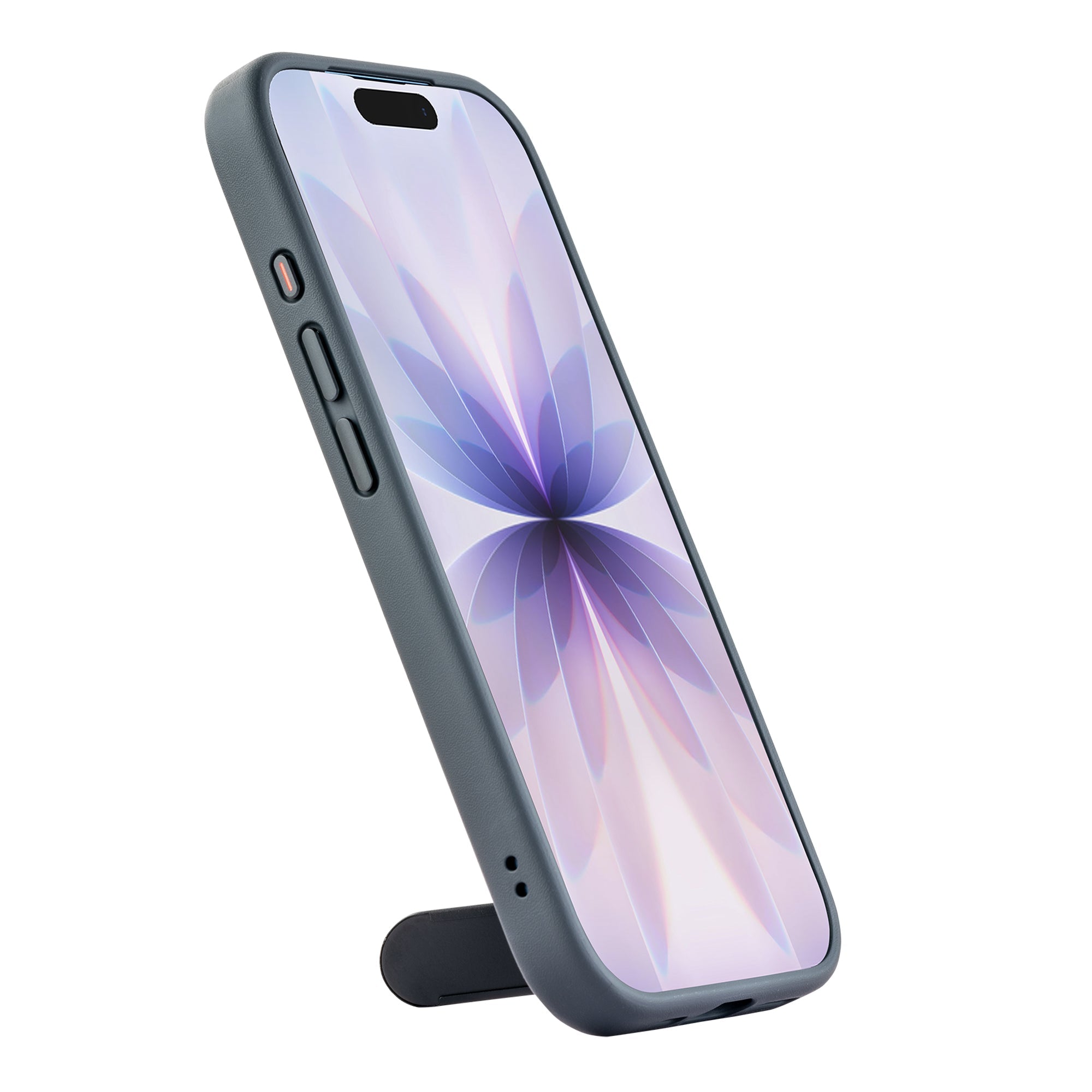 TEKNE Hybrid Frost Matte with stand Case for iPhone 17-Black