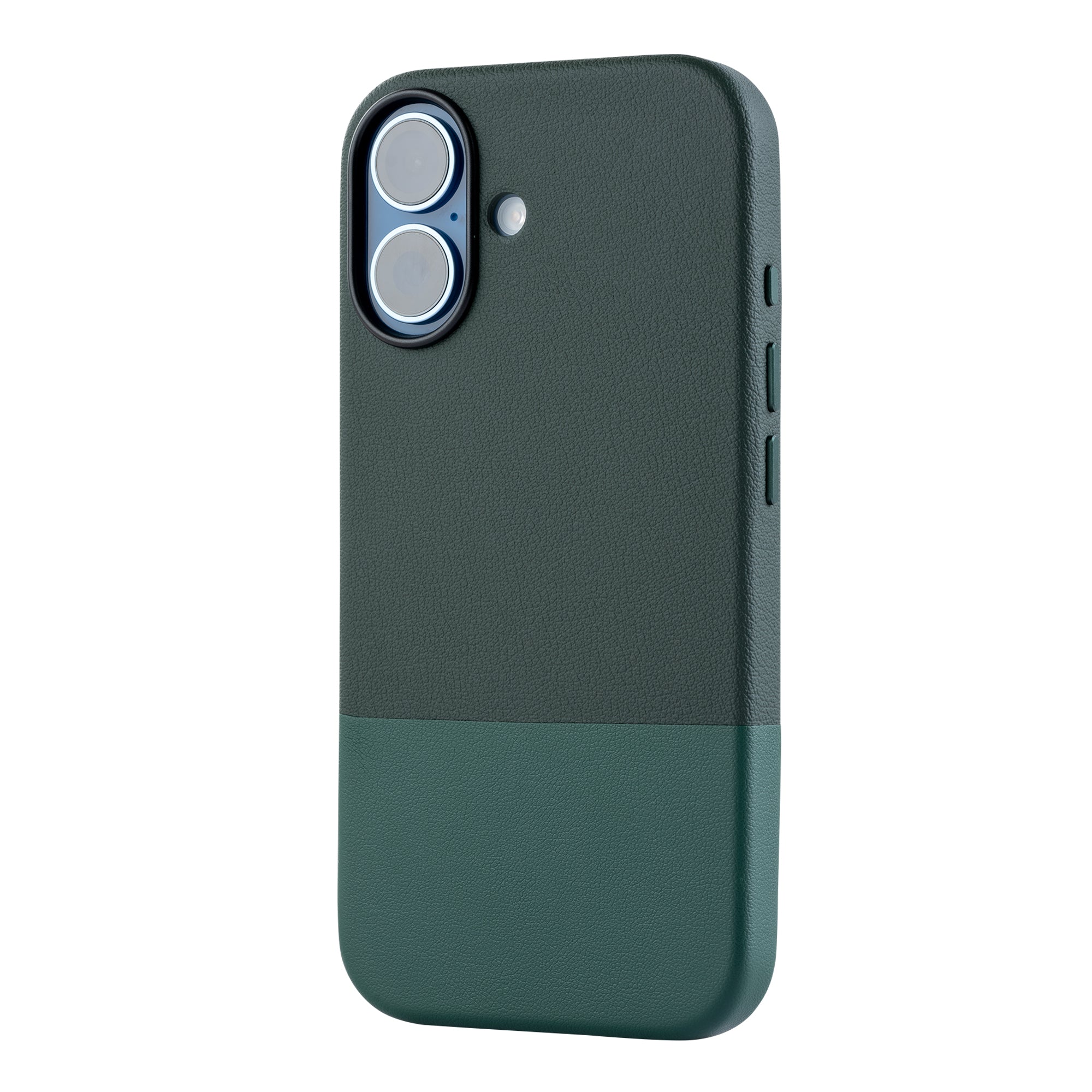 TEKNE DualTone Vegan Leather Case for iPhone 17-Green