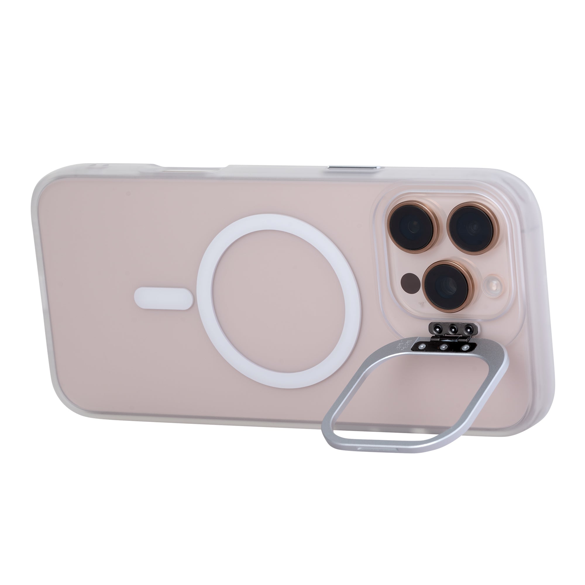 Tekne CRYSTAL Case with Metal Camera Stand for iPhone 16 Pro Max-Grey