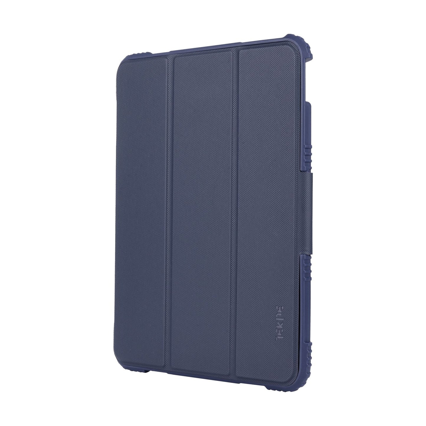 Tekne Shockproof Vegan Leather Case for iPad 10th Gen 10.9 inch | Stand Function | Drop Protection - Blue
