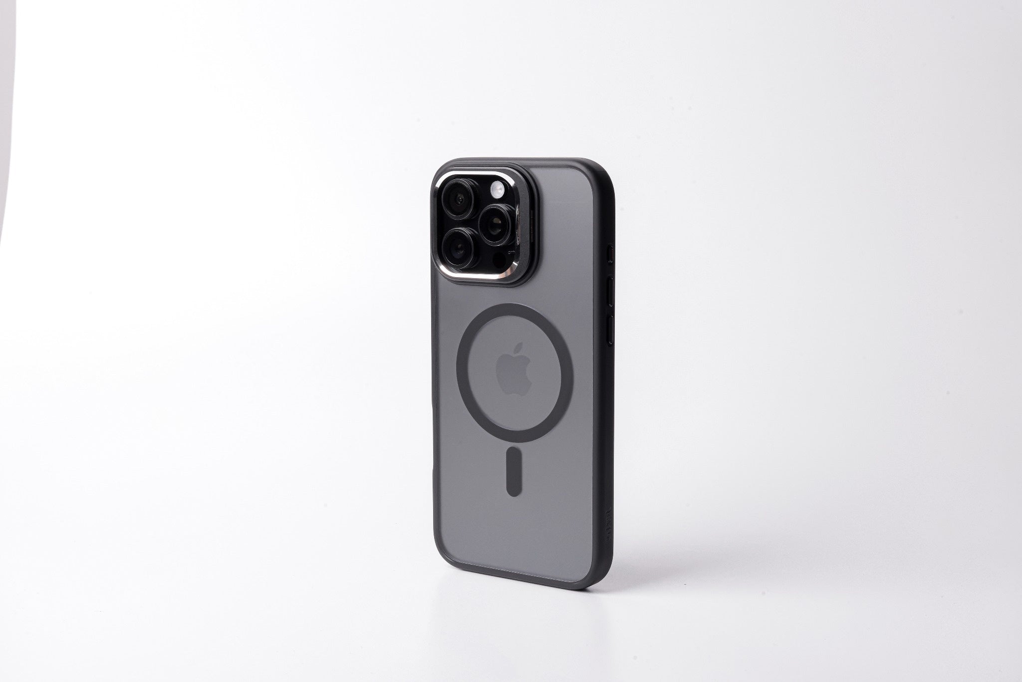 Tekne CRYSTAL Case with Metal Camera Stand for iPhone 16 Pro Max-Black