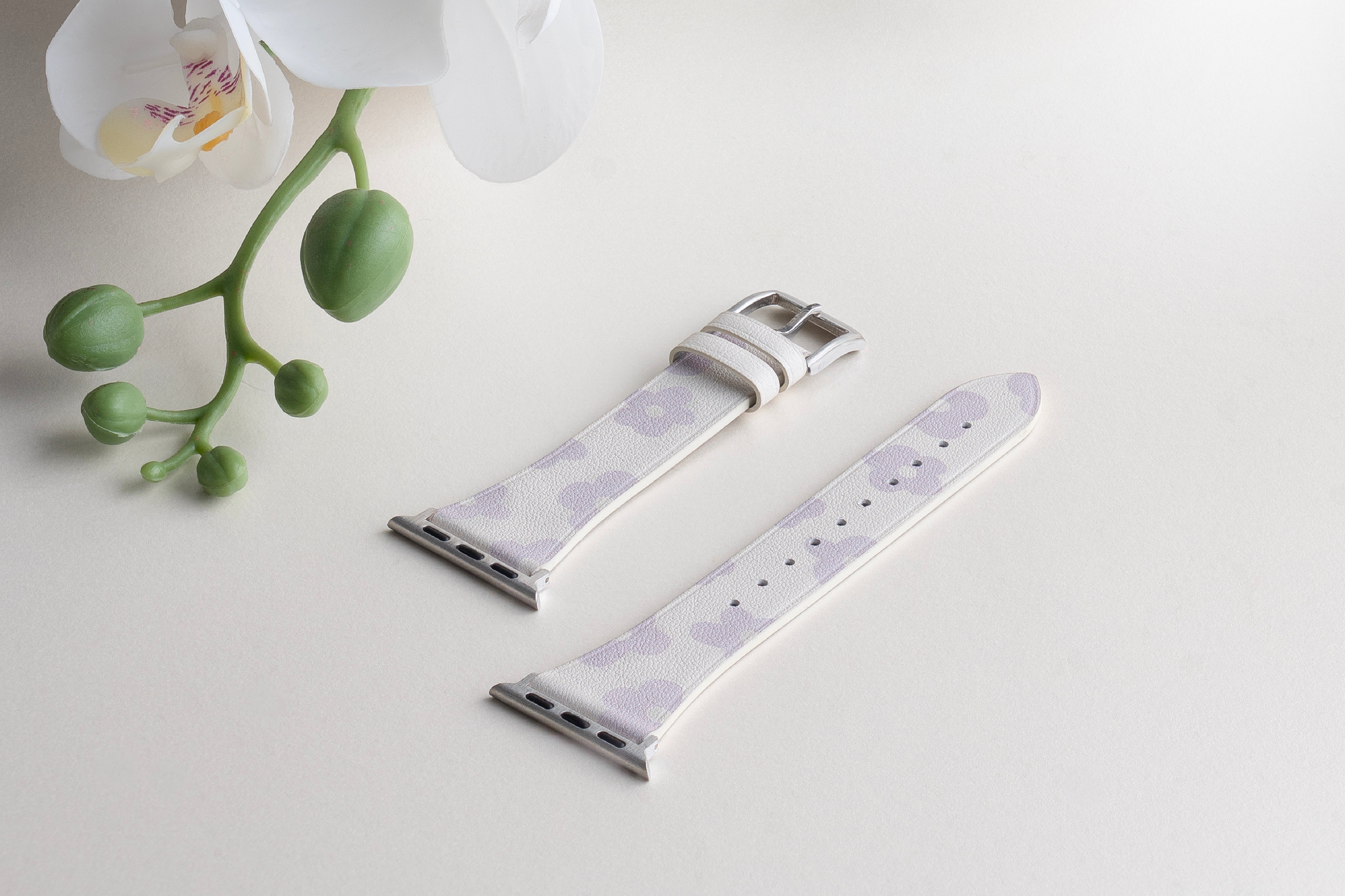 Tekne Floro Leather Band|Light Purple