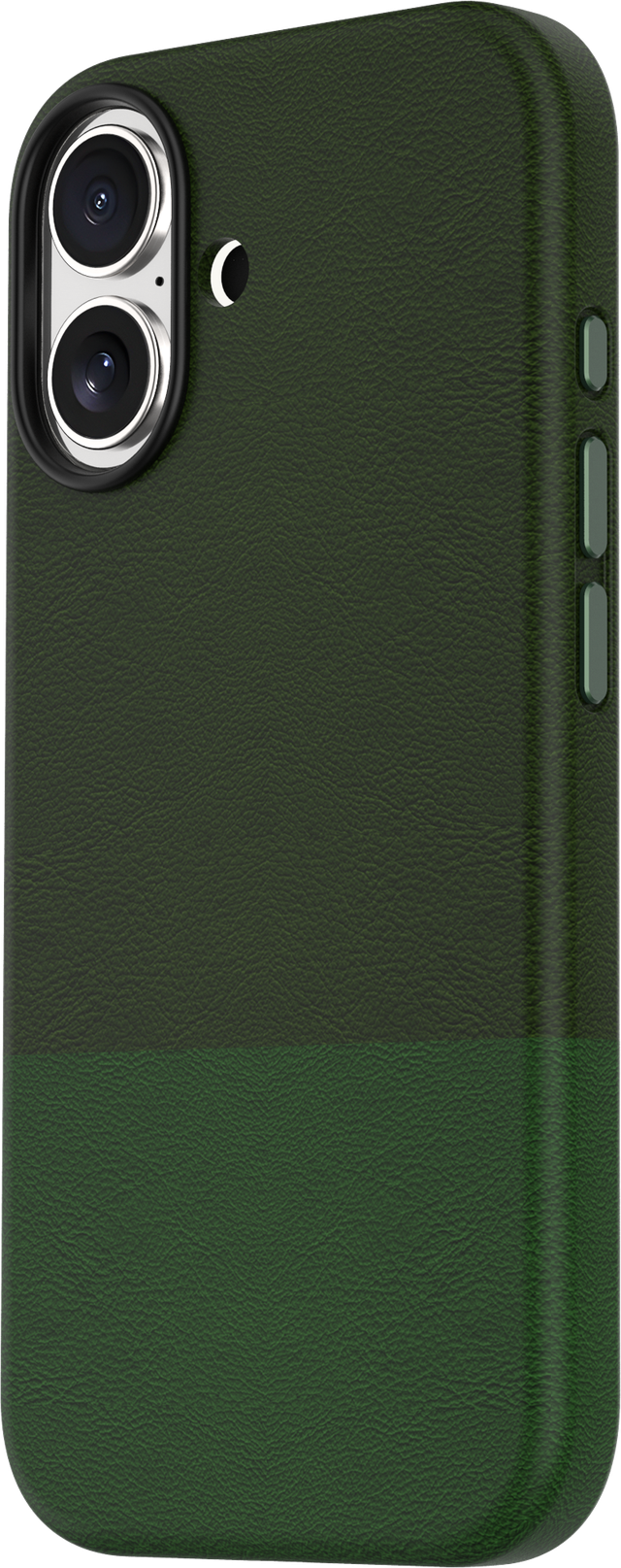 TEKNE DualTone Vegan Leather Case for iPhone 17-Green