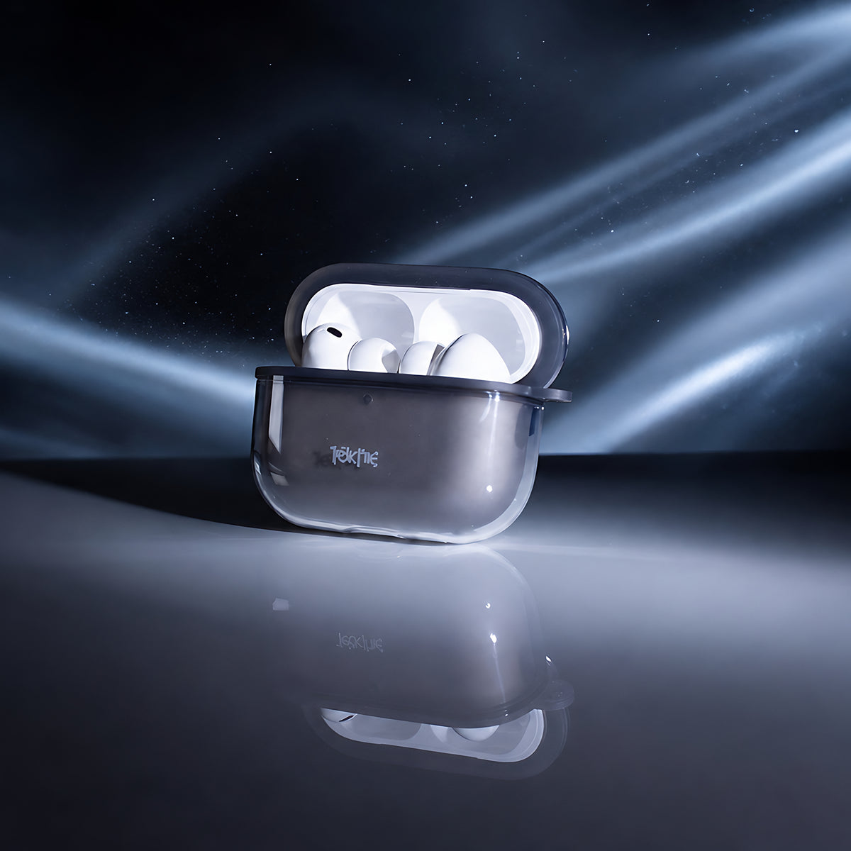 TEKNE Airbag Shockproof Case for Airpods Pro3-Clear Black