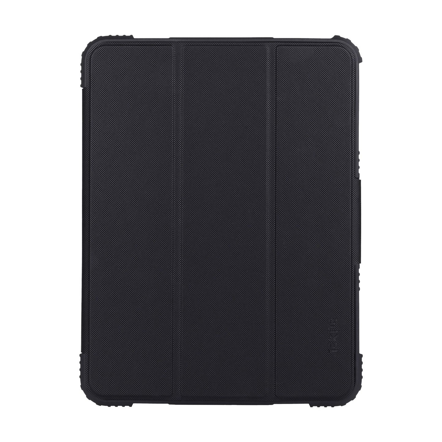 Tekne Shockproof Vegan Leather Case for iPad 10th Gen 10.9 inch | Stand Function | Drop Protection - Black