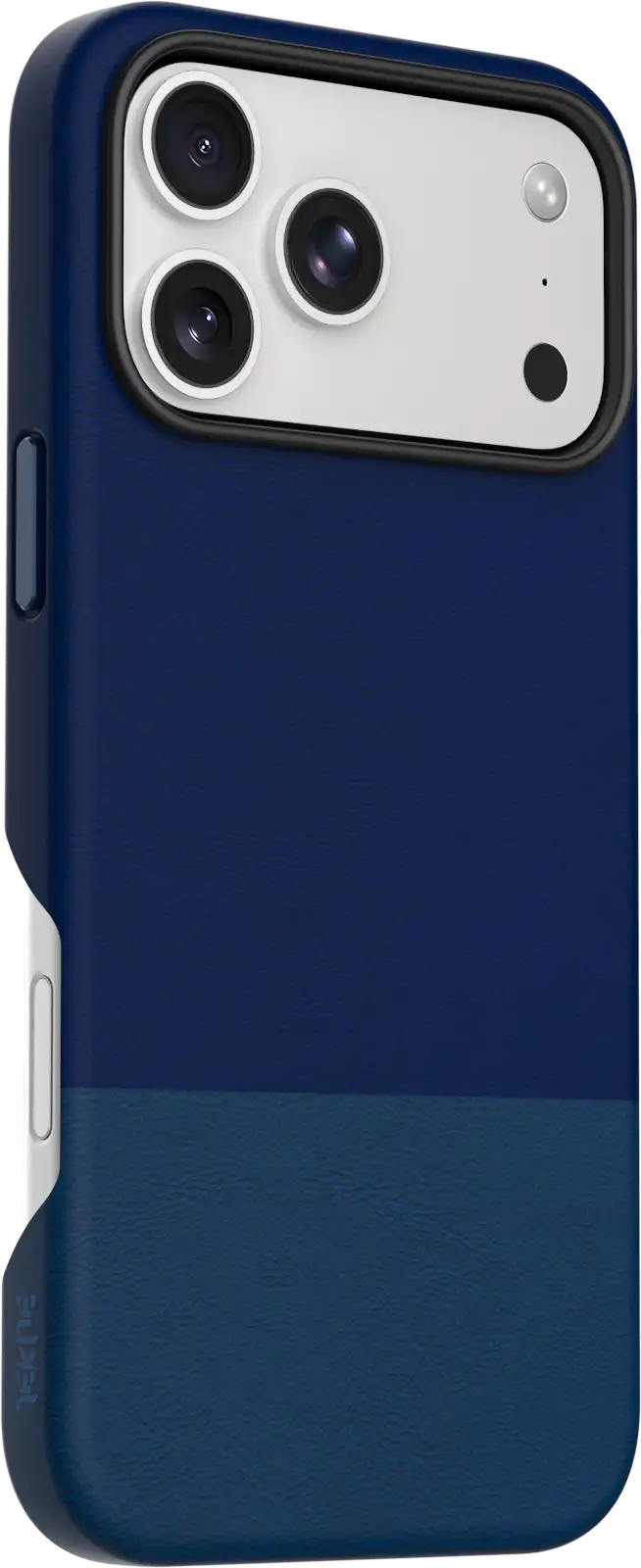 TEKNE DualTone Vegan Leather Case for iPhone 17 Pro Max-Blue
