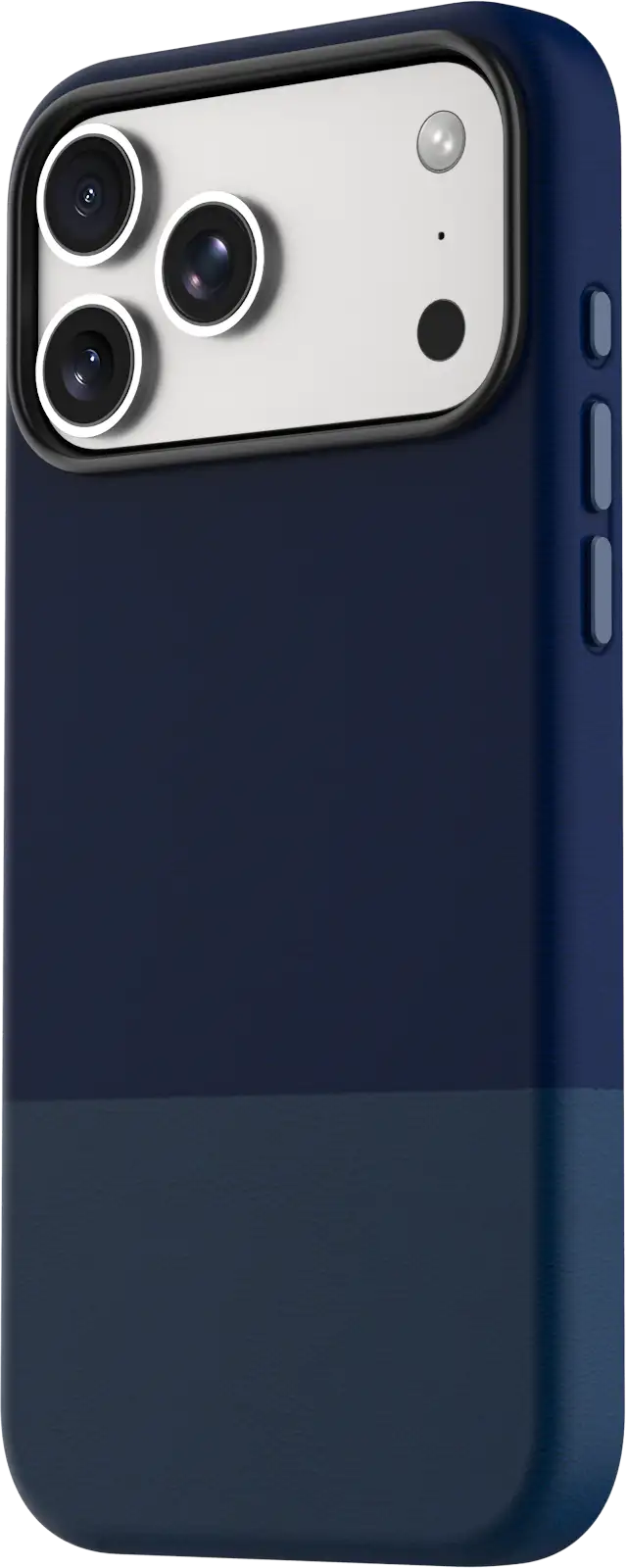 TEKNE DualTone Vegan Leather Case for iPhone 17 Pro Max-Blue