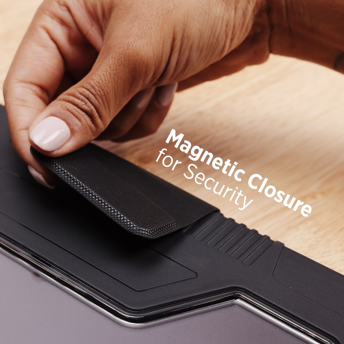 Tekne Shockproof Vegan Leather Case for iPad Pro 11 M4 | Stand Function | Drop Protection - Black