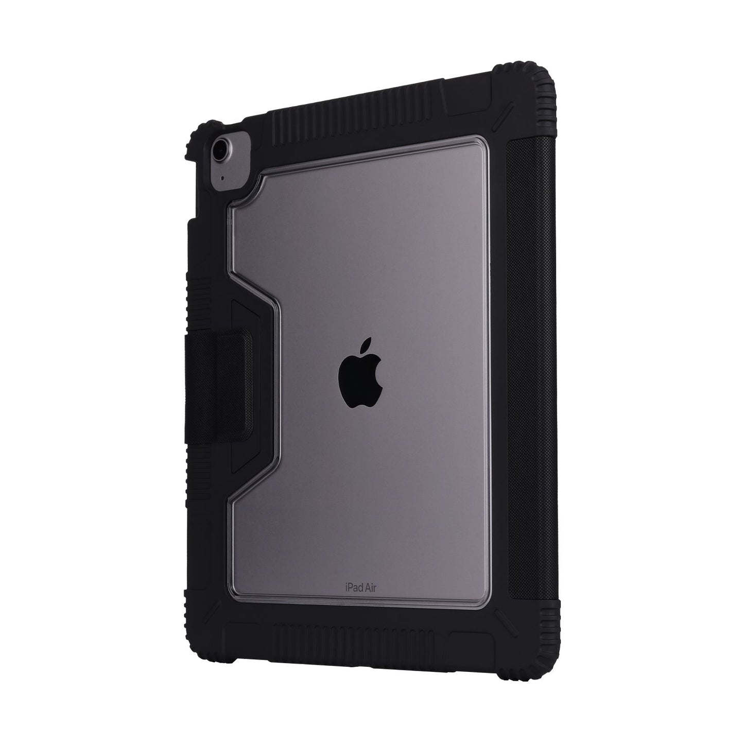 Tekne Shockproof Vegan Leather Case for iPad Air 13 M2 | Stand Function | Drop Protection - Black