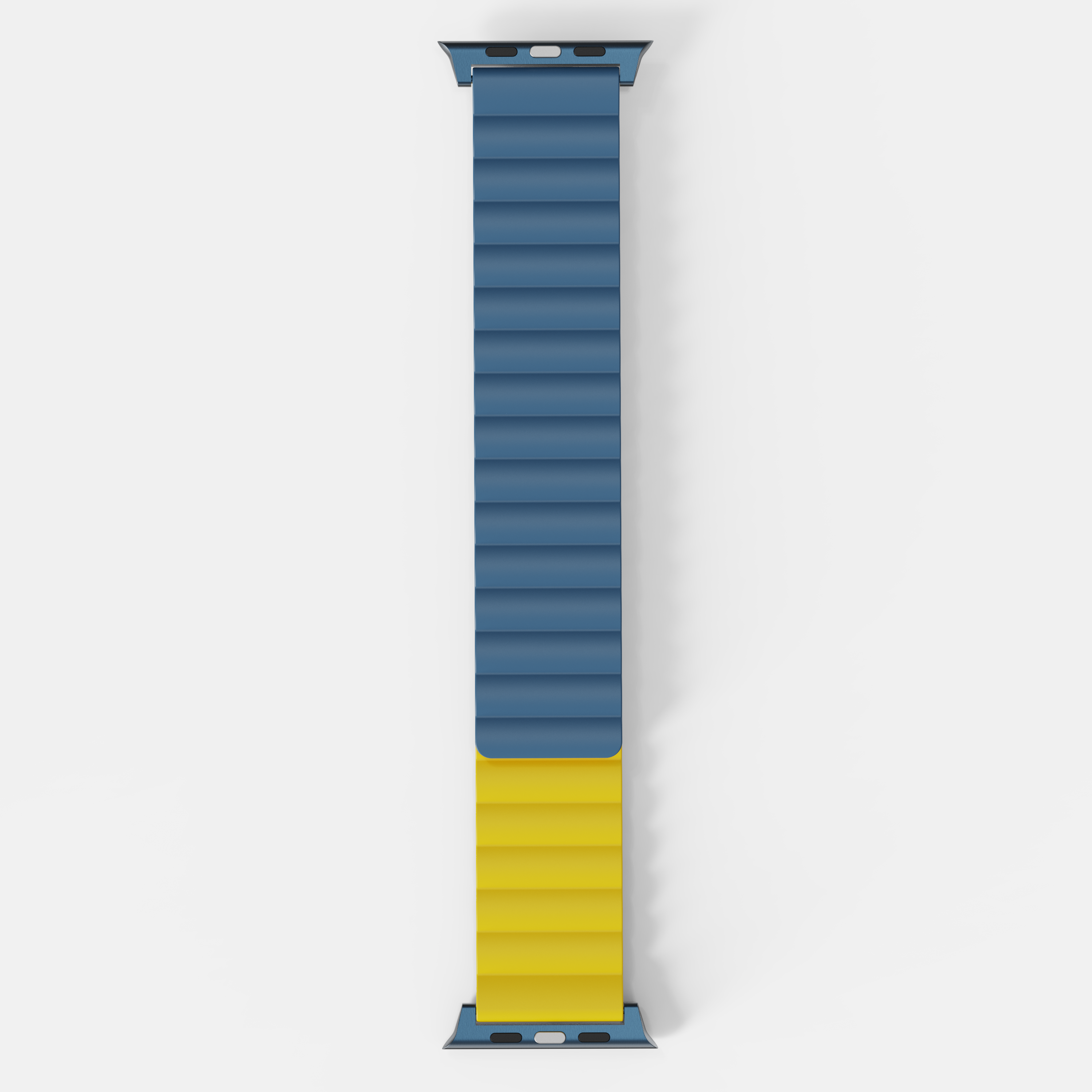 Tekne Reversible Magnetic Silicone Band|Blue-Yellow
