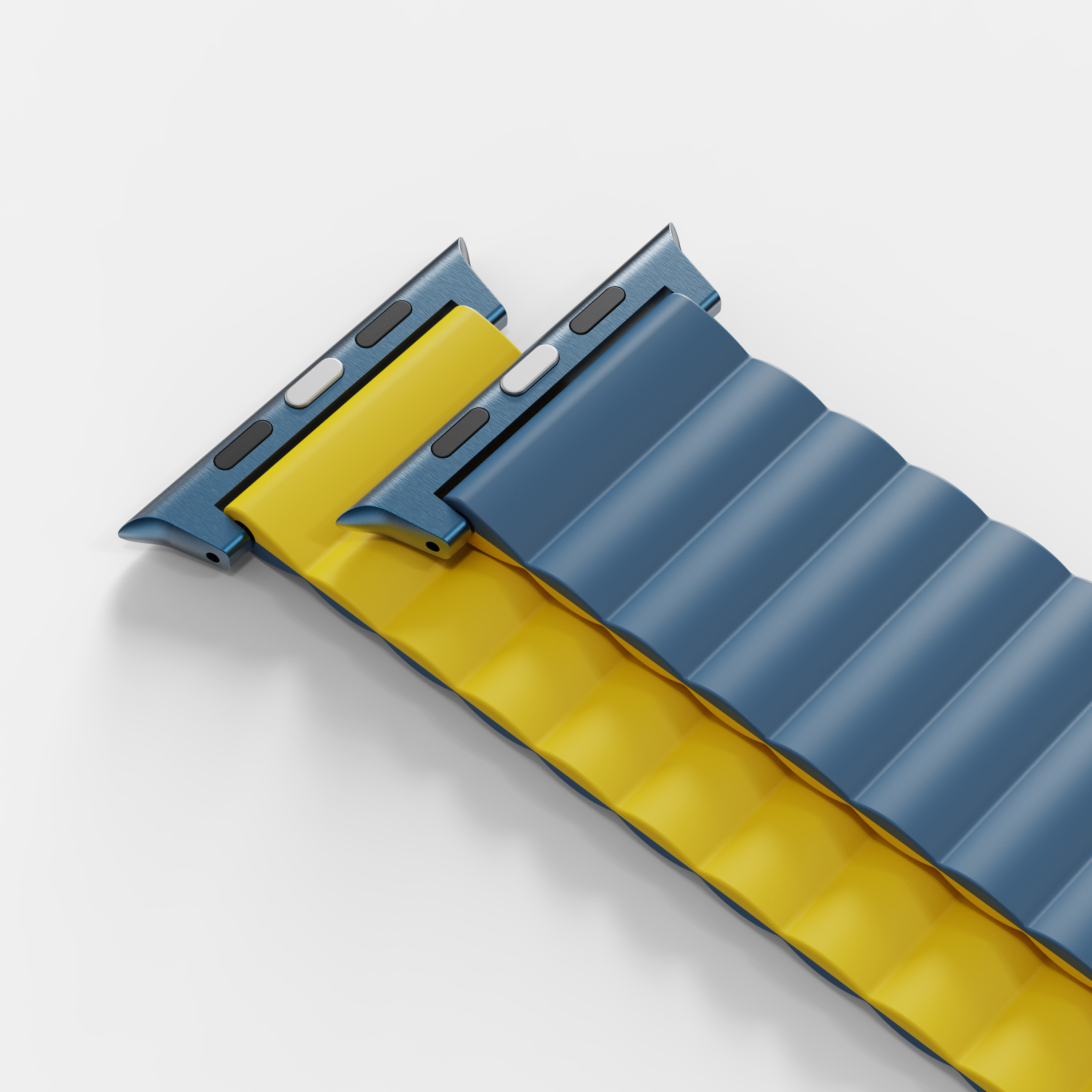 Tekne Reversible Magnetic Silicone Band | Blue-Yellow