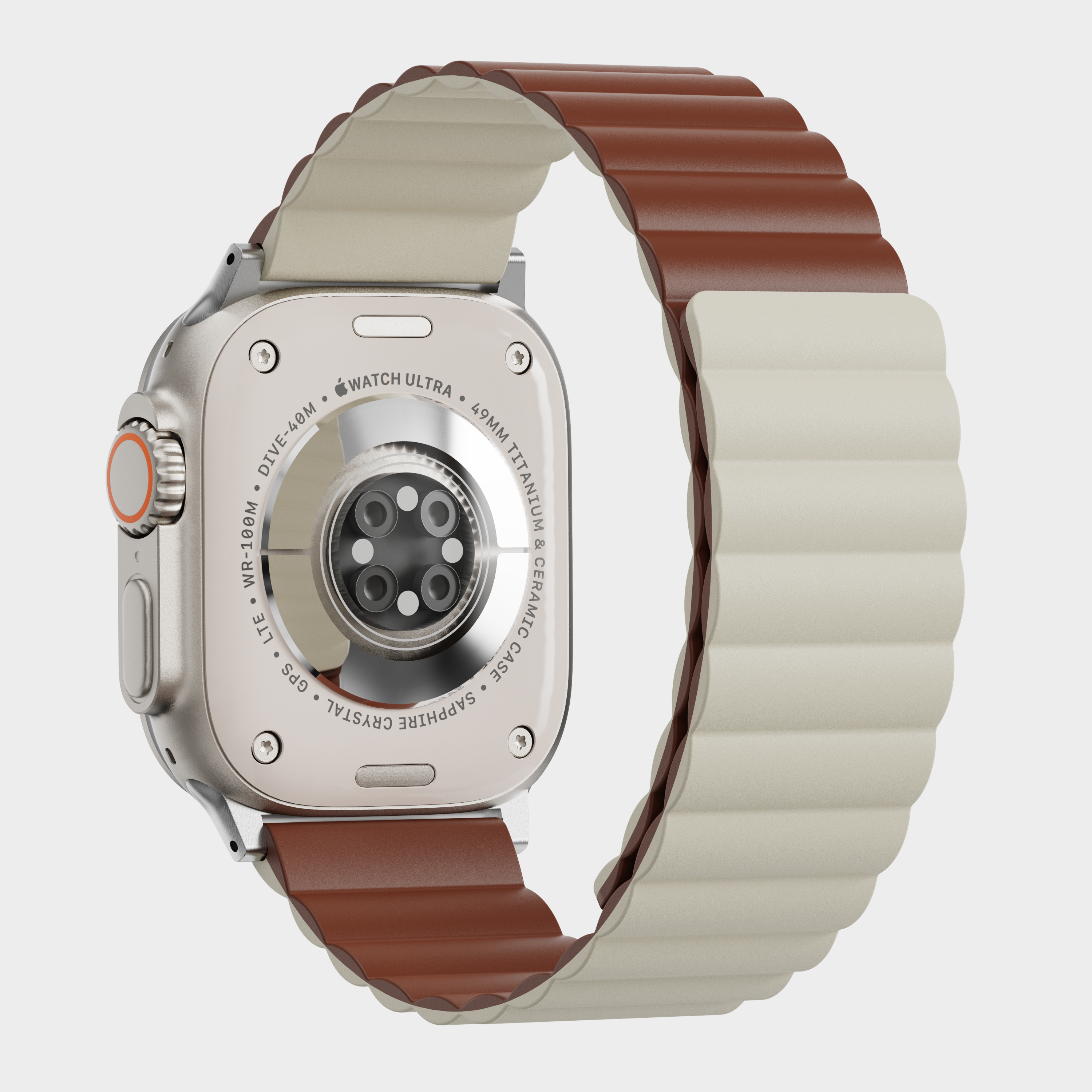 Tekne Reversible Magnetic Silicone Band|Brown- Starlight