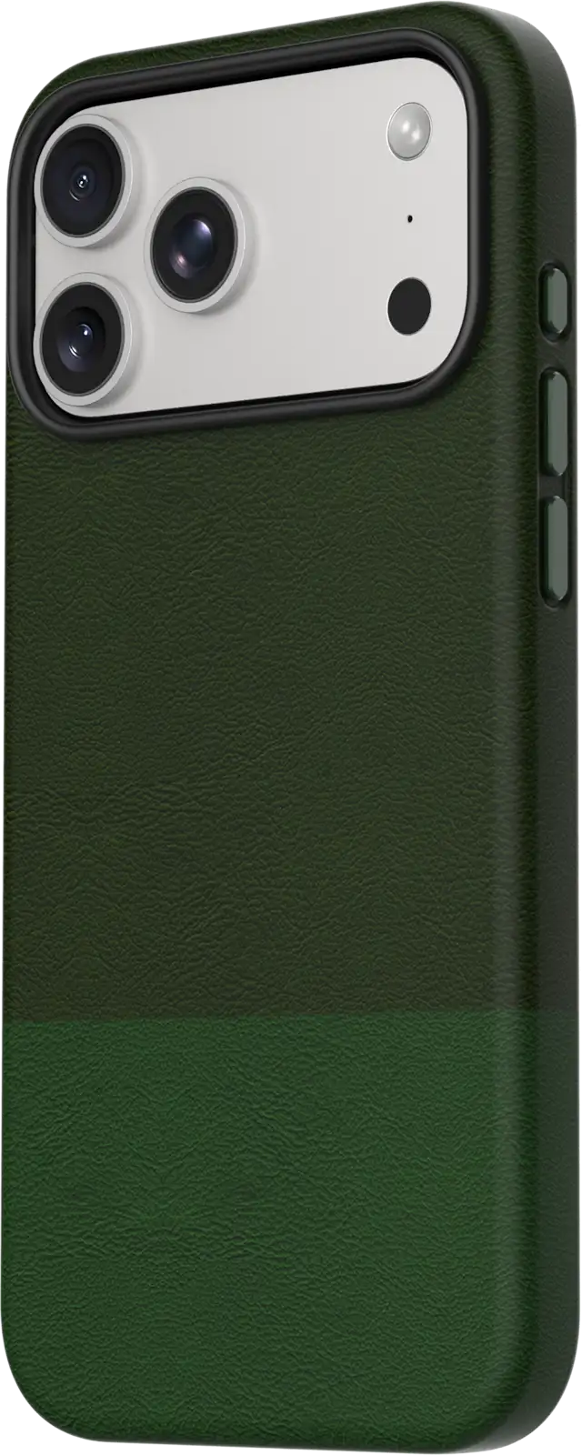 TEKNE DualTone Vegan Leather Case for iPhone 17 Pro Max-Green