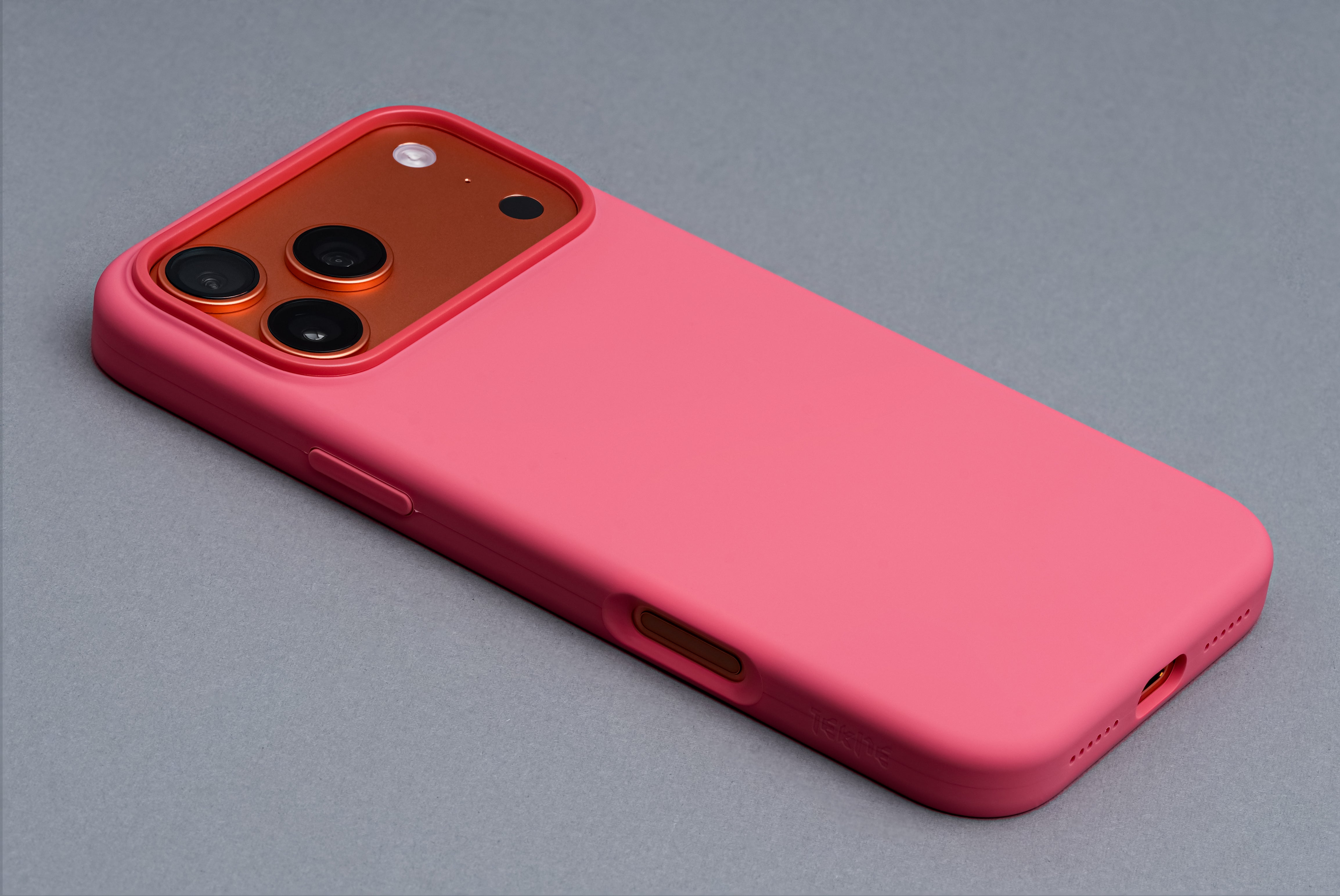 TEKNE Silicone Case Compatible with MagSafe for iPhone 17 Pro Max-Pink