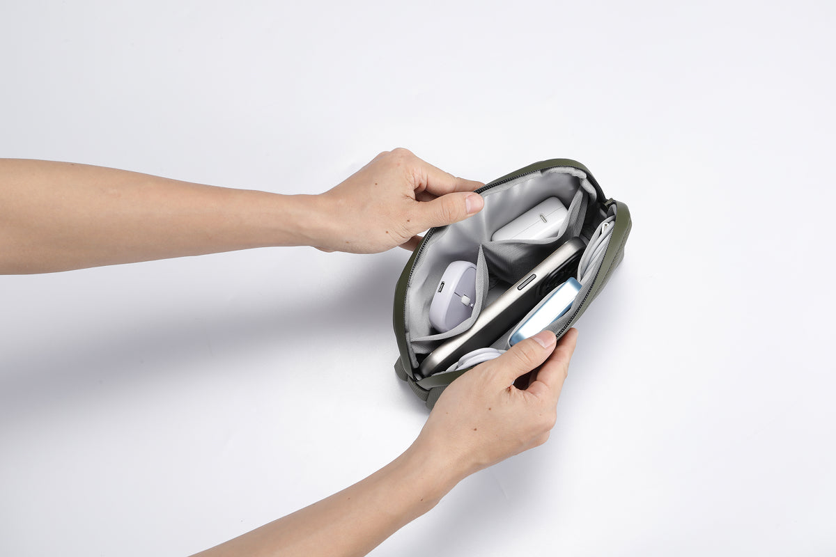 TEKNE Mini Tech Organiser-Green