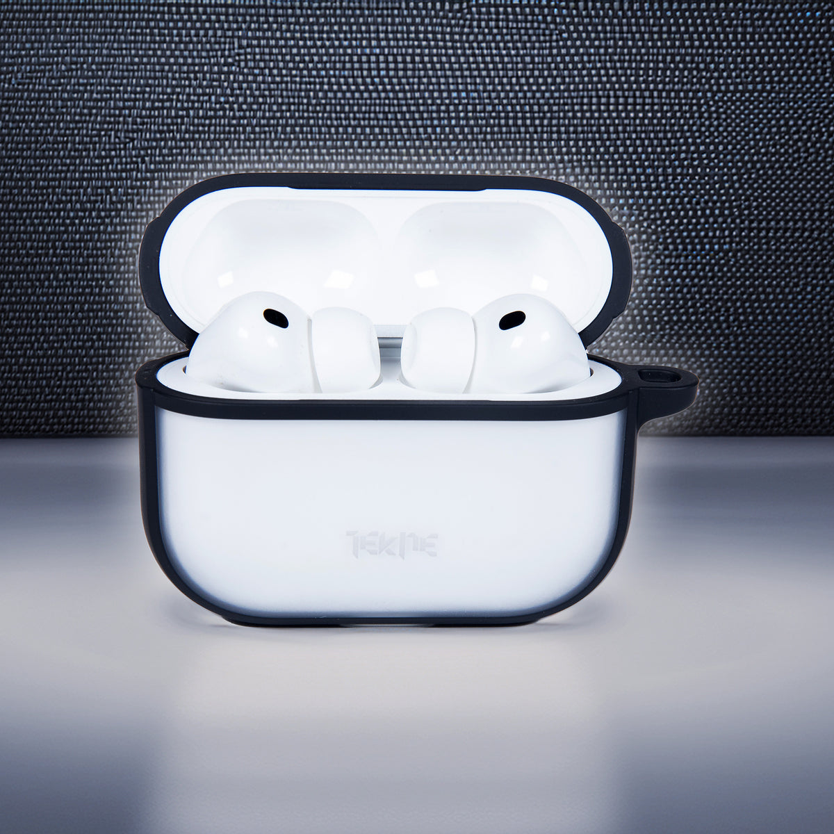 TEKNE Matt Hybrid Case for Airpods Pro3-Clear-Black