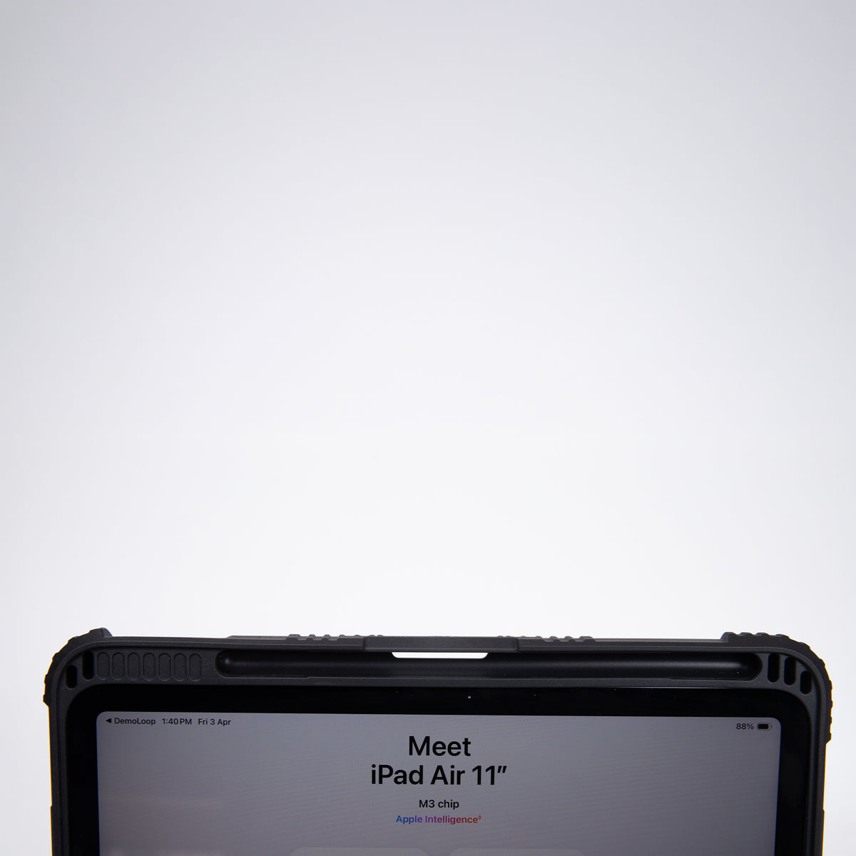 TEKNE Shockproof vegan leather case with stand function for New iPad 11" -Black