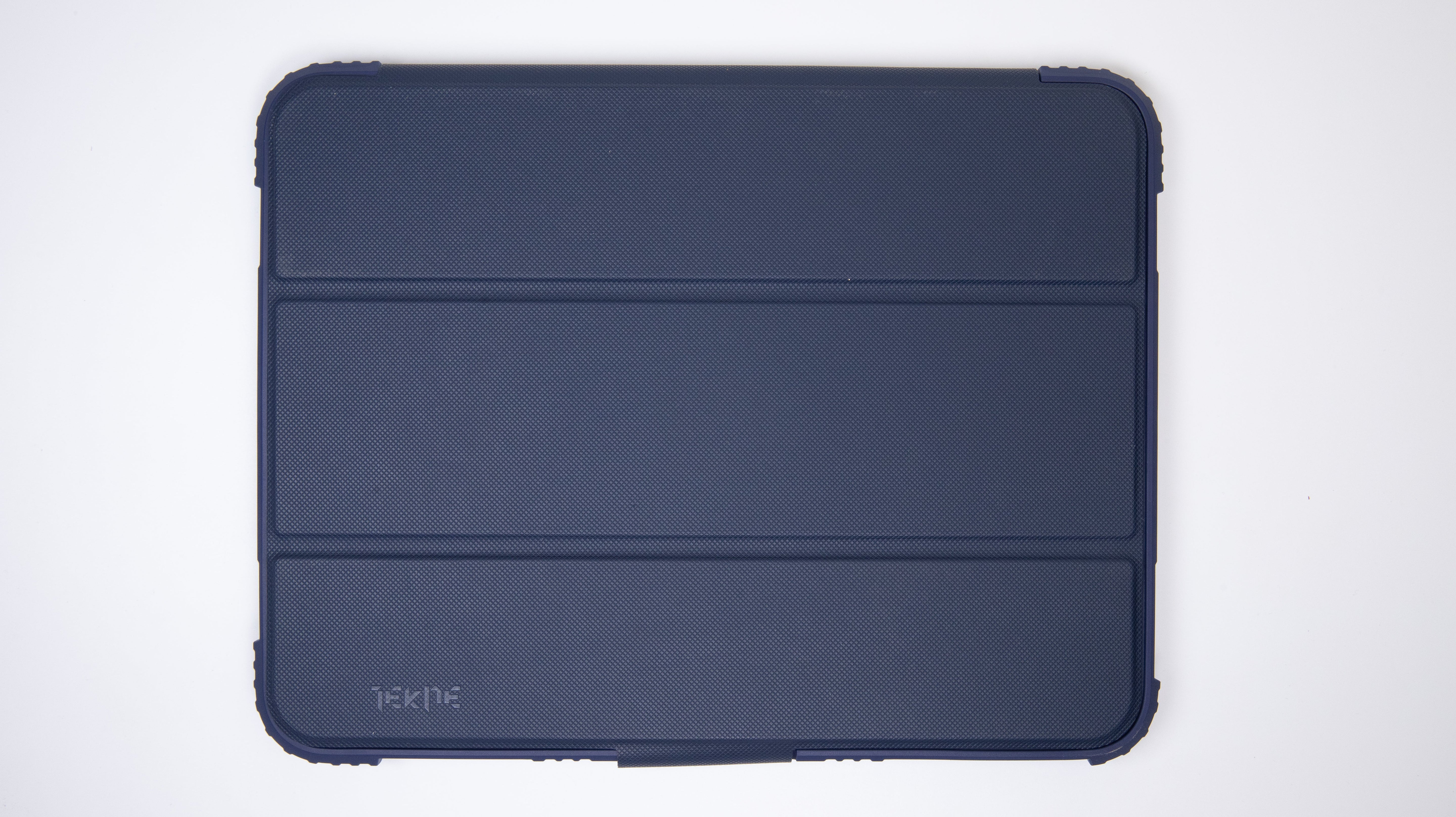 TEKNE Shockproof vegan leather case with stand function for New iPad 11" -Blue