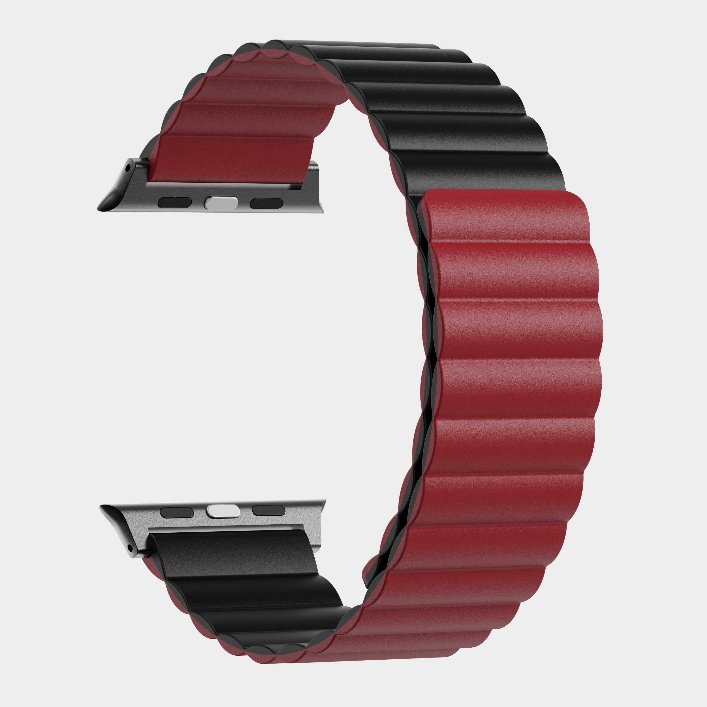 Tekne Reversible Magnetic Silicone Band|Red-Black