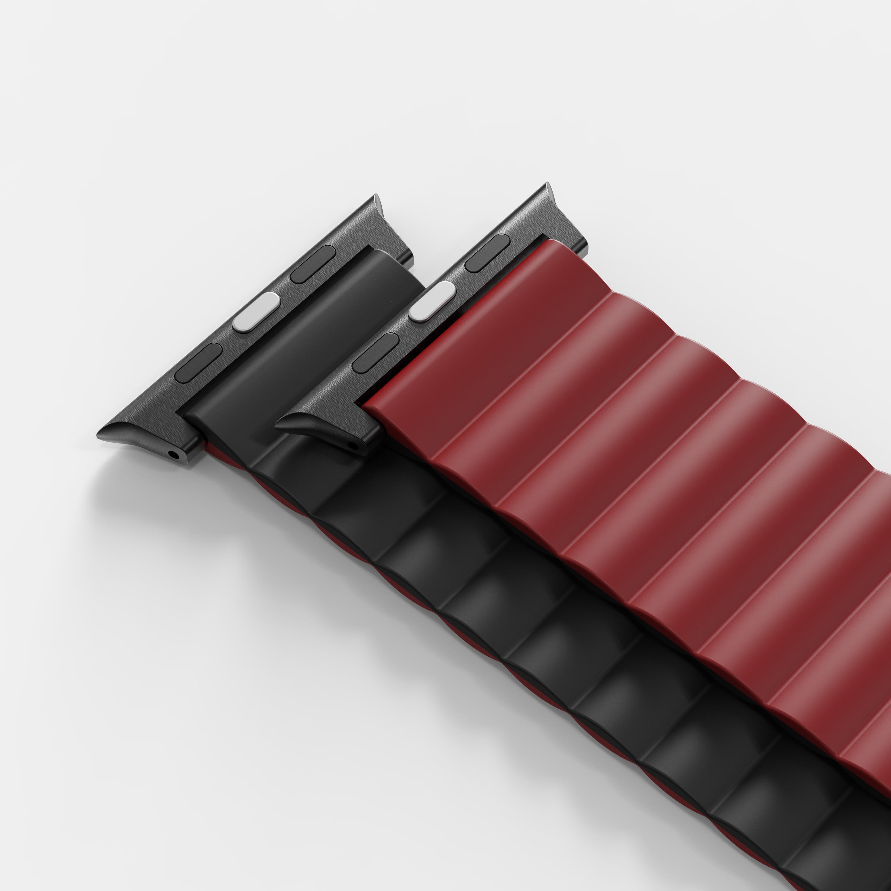 Tekne Reversible Magnetic Silicone Band|Red-Black
