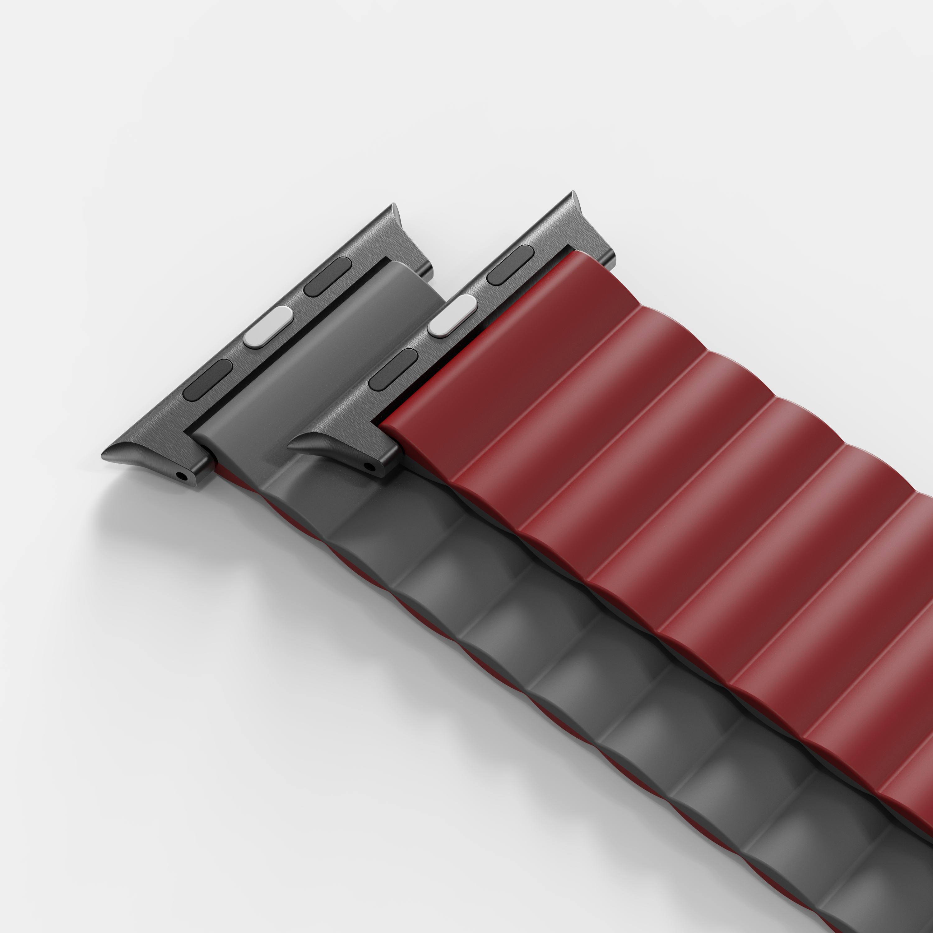 Tekne Reversible Magnetic Silicone Band|Grey-Red