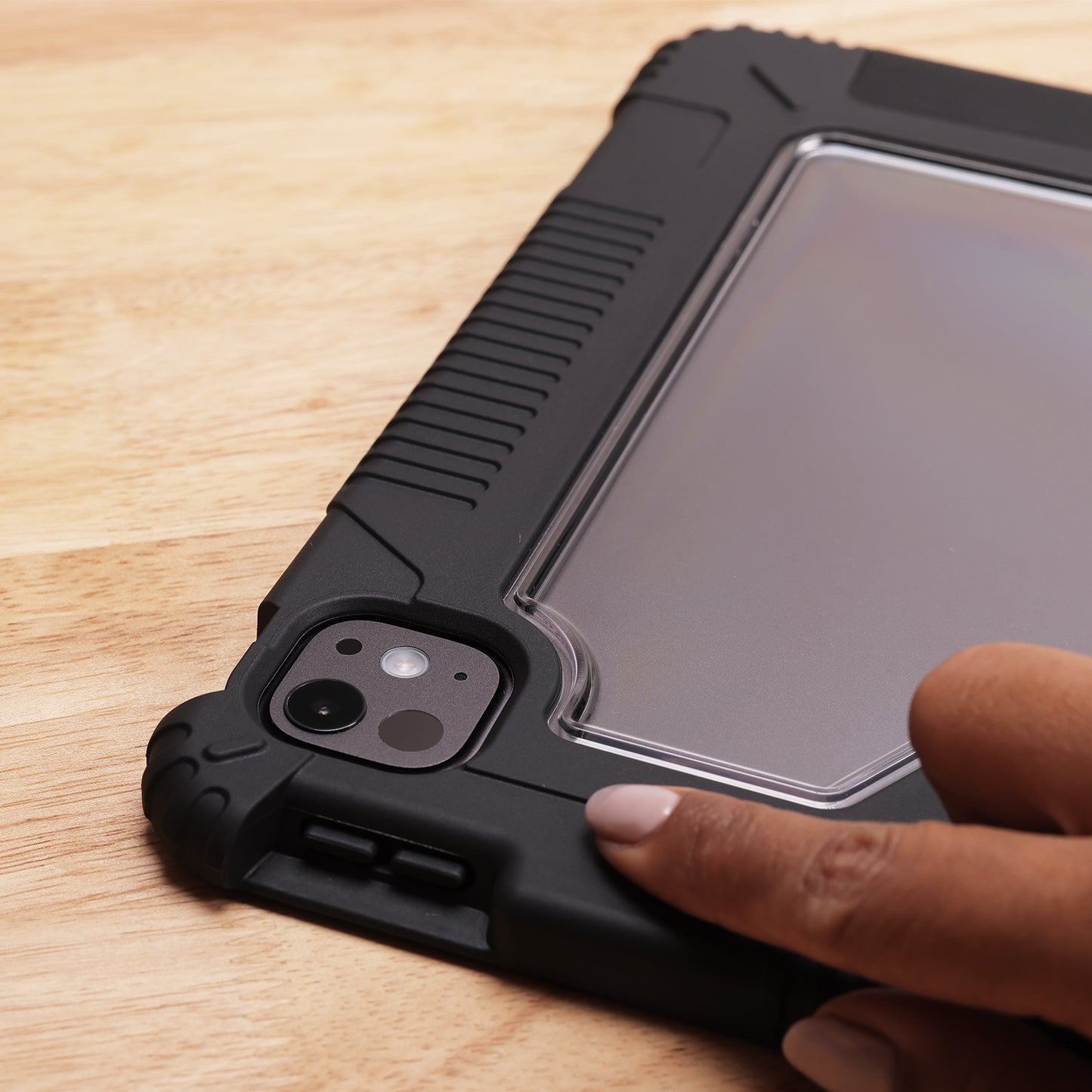 Tekne Shockproof Vegan Leather Case with Stand – iPad Pro 13 (M4)