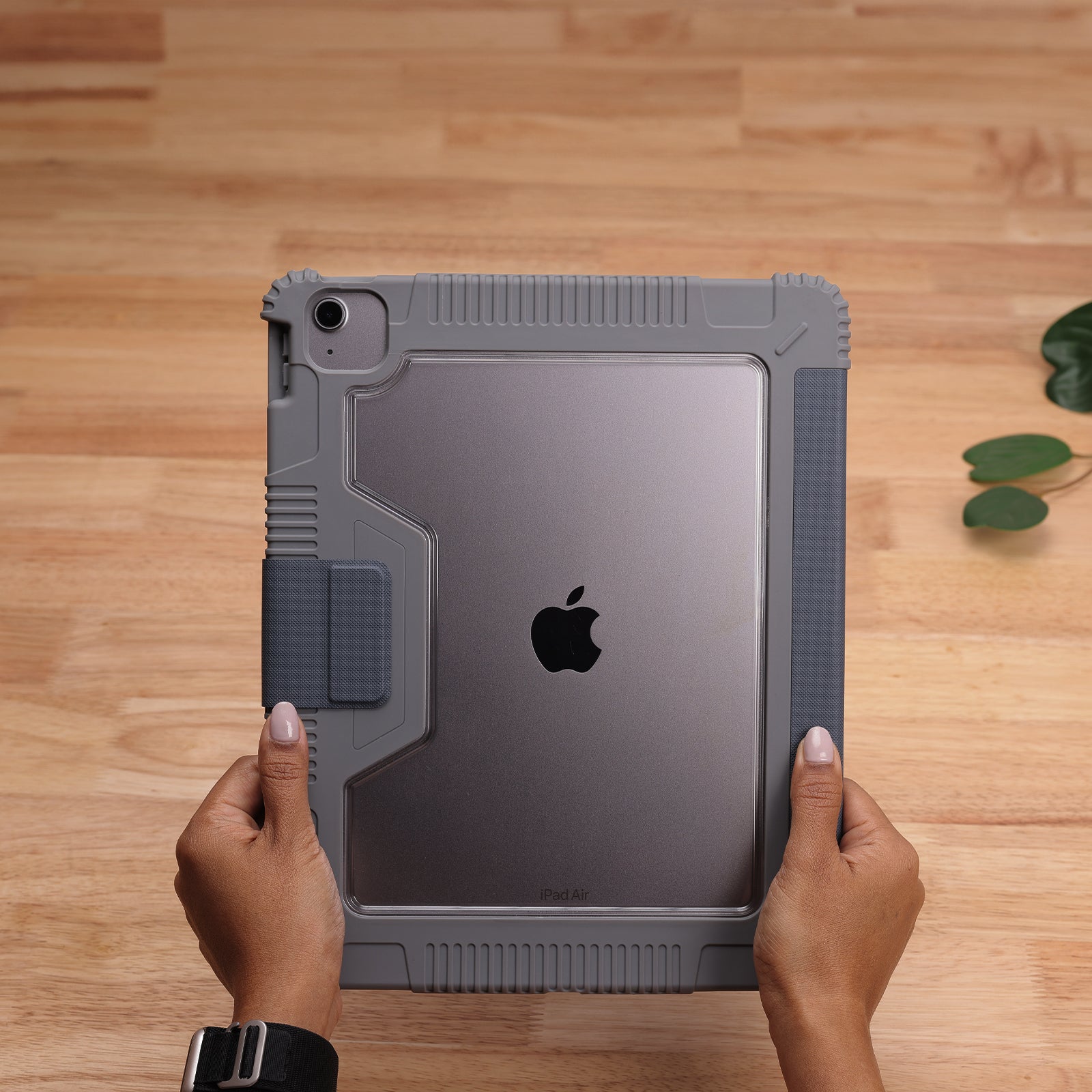 Tekne Shockproof Vegan Leather Case with Stand – iPad Air 13 (M2)