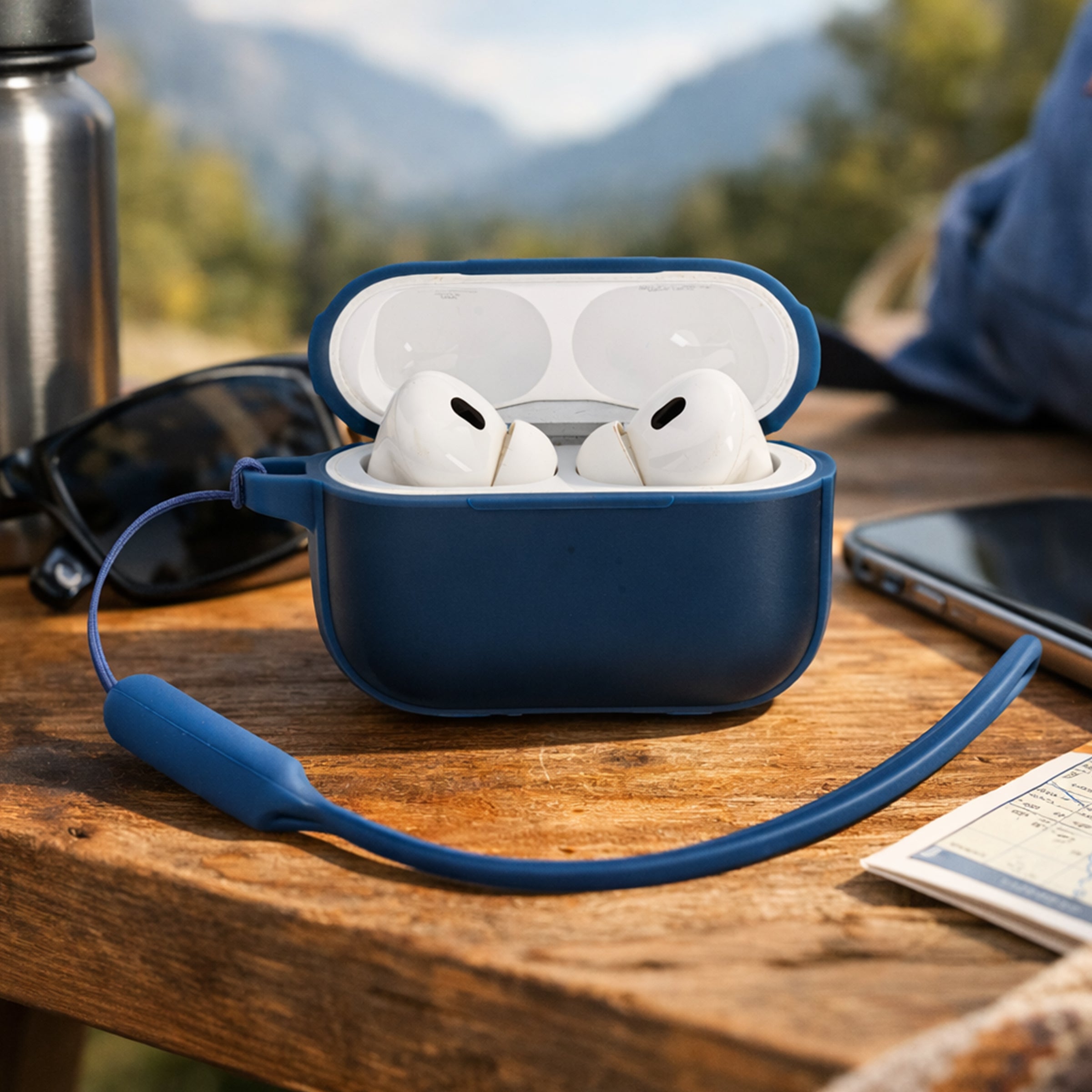 TEKNE Hybrid shockproof case for Airpods-Blue