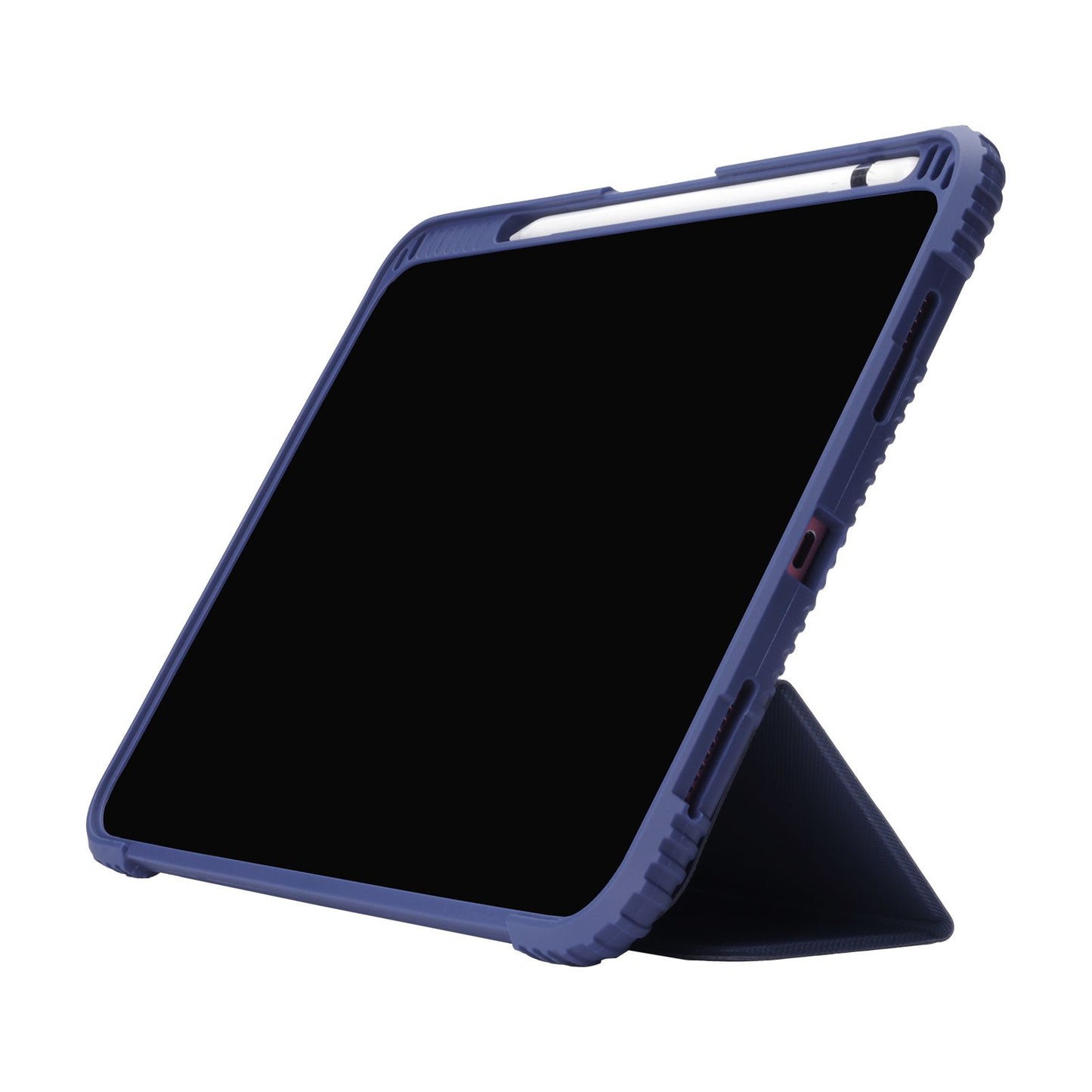 Tekne Shockproof Vegan Leather Case for iPad 10th Gen 10.9 inch | Stand Function | Drop Protection - Blue