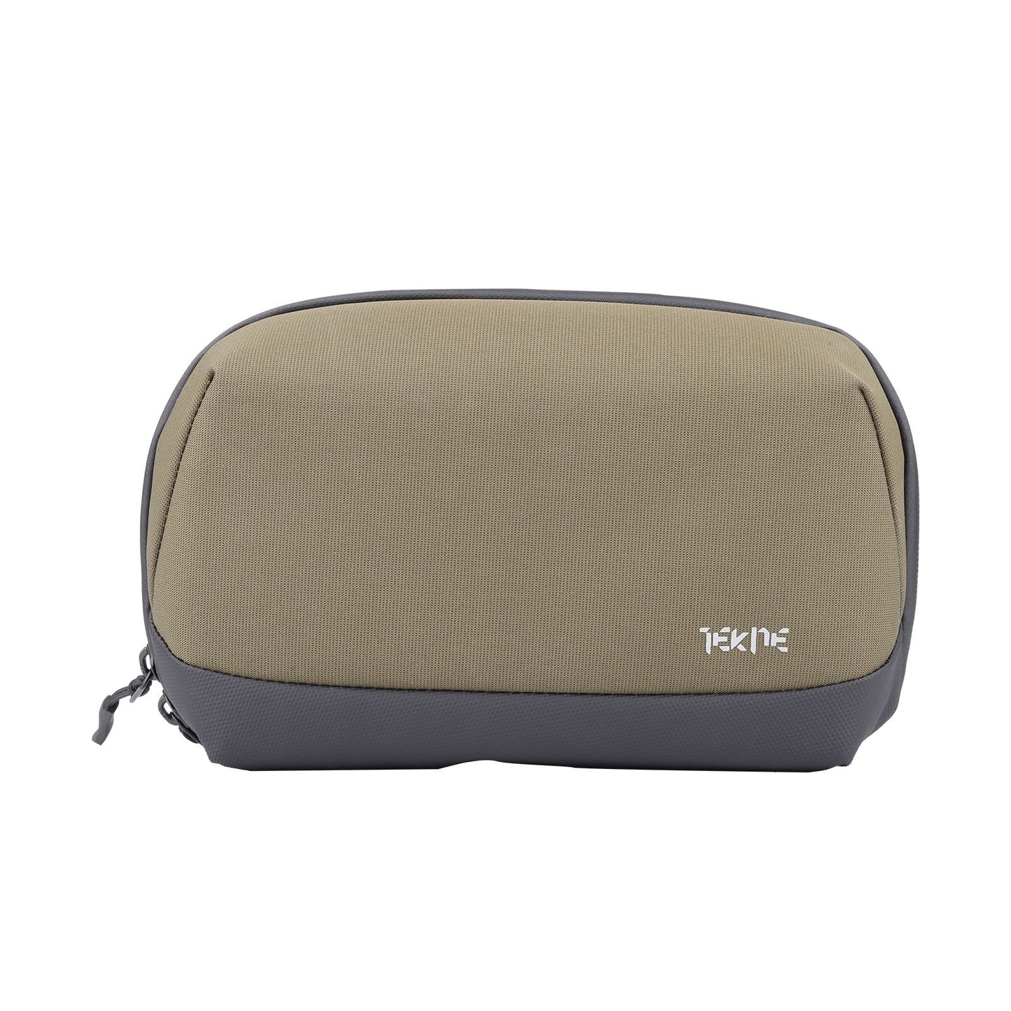 Tekne Gadget Organiser | Water-Resistant Tech Pouch with Multiple Compartments | Olive Green | Travel-Friendly