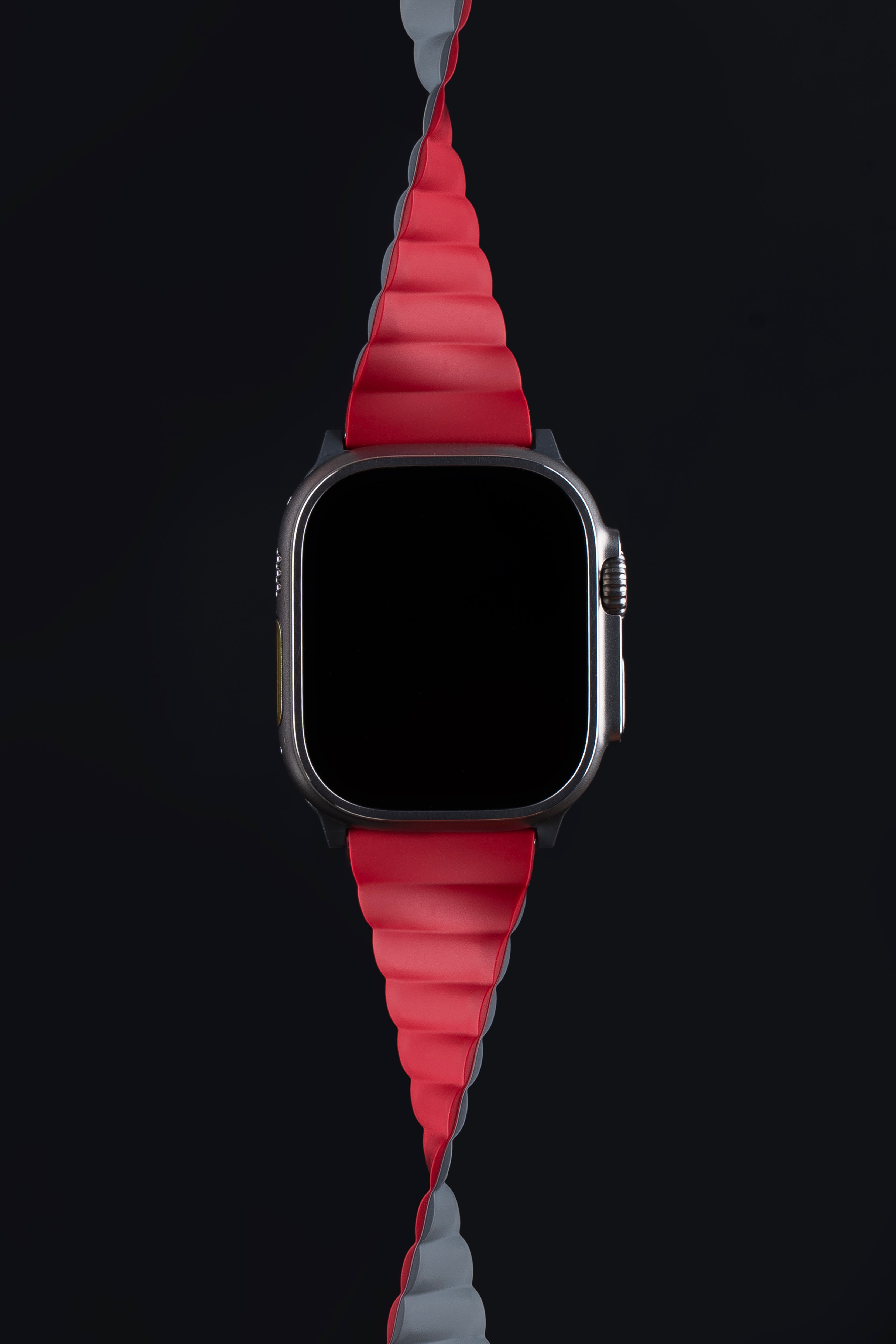 Tekne Reversible Magnetic Silicone Band|Grey-Red
