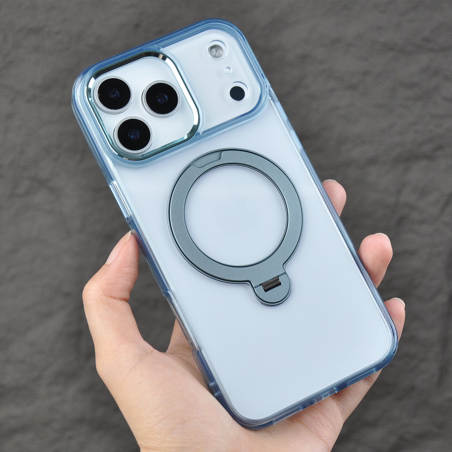 TEKNE Crystal360 Case for iPhone 17 Pro-Blue