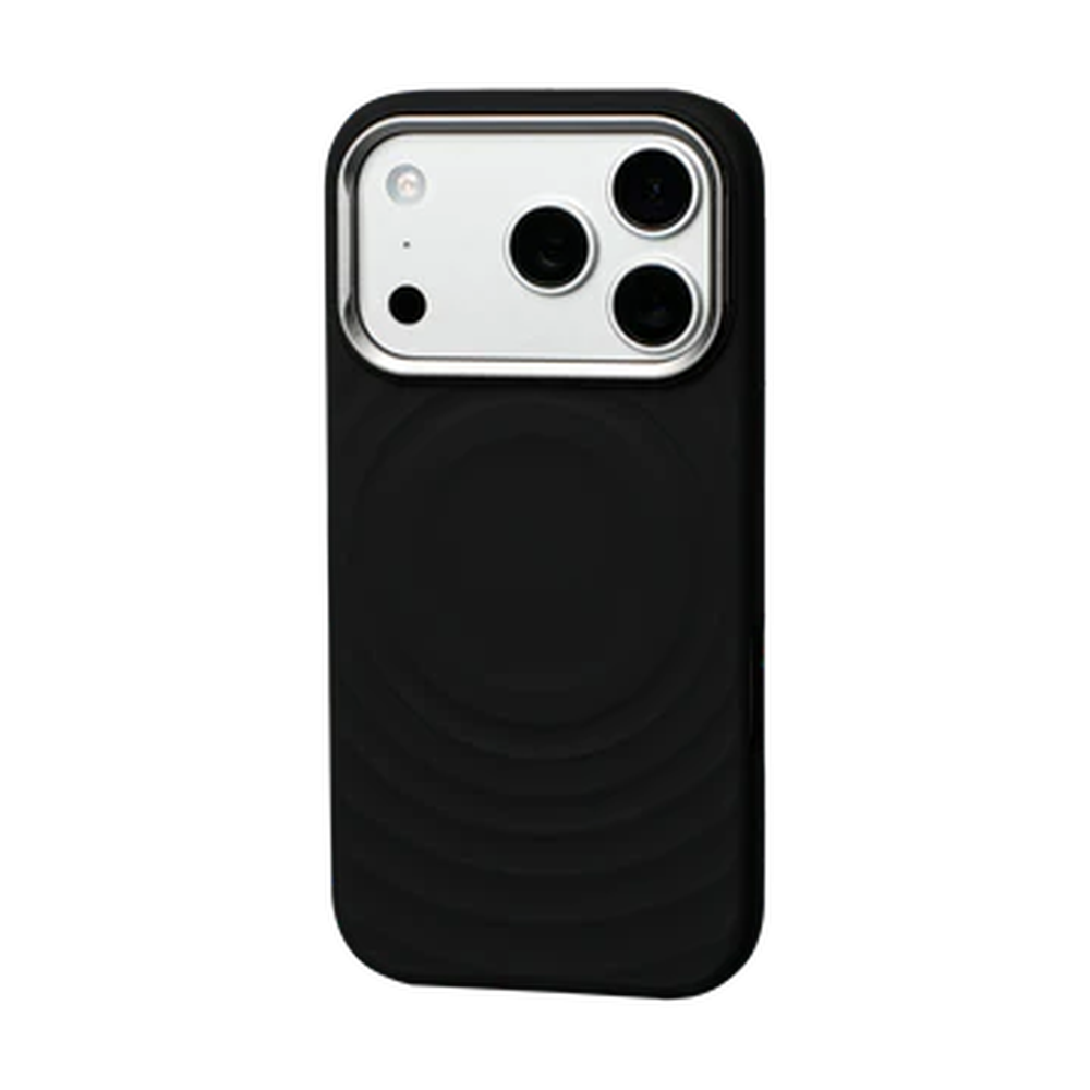 TEKNE WaveStand Silicone Case for iPhone 17 Pro- Black