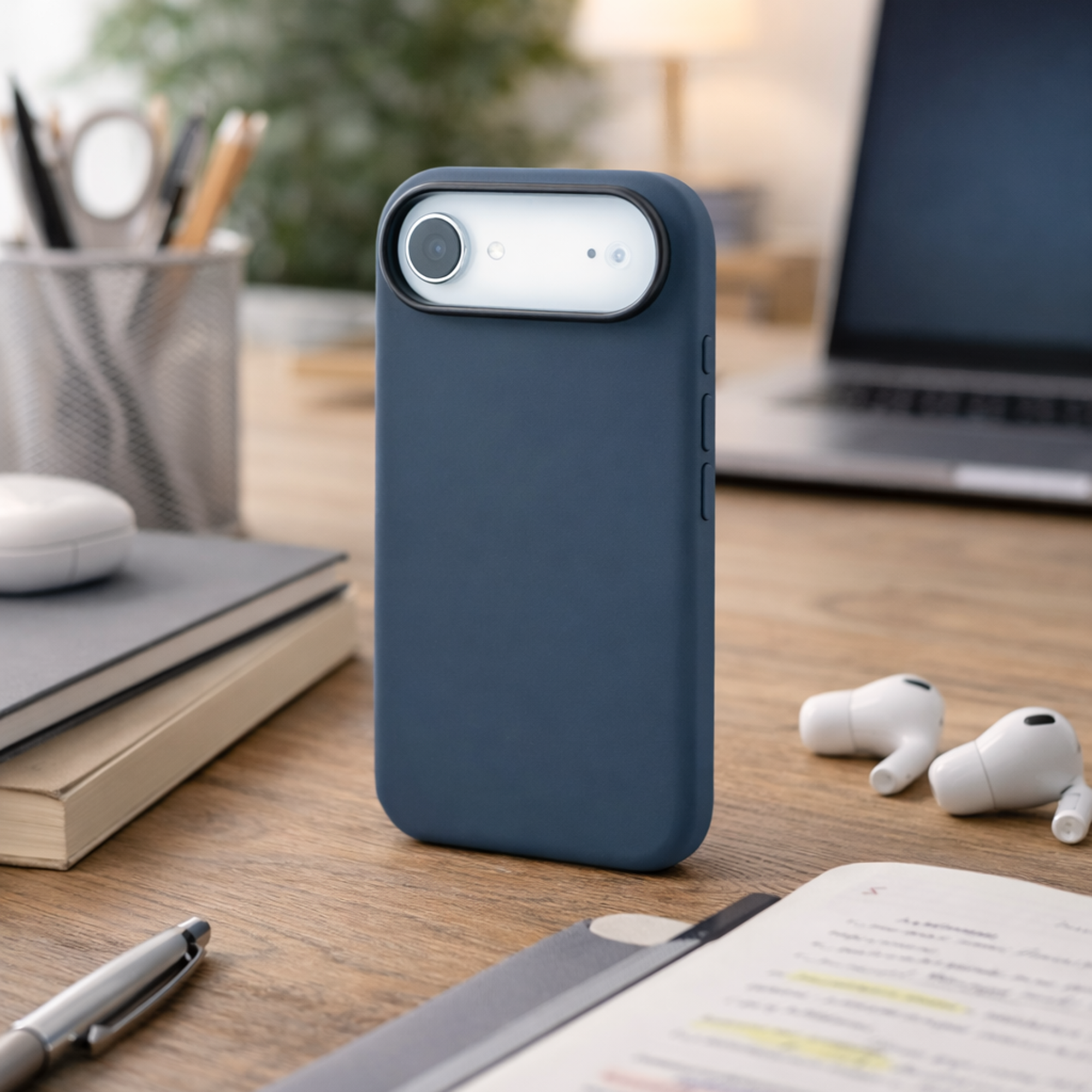 TEKNE Silicone MagSafe Case for iPhone 17 Air- Black