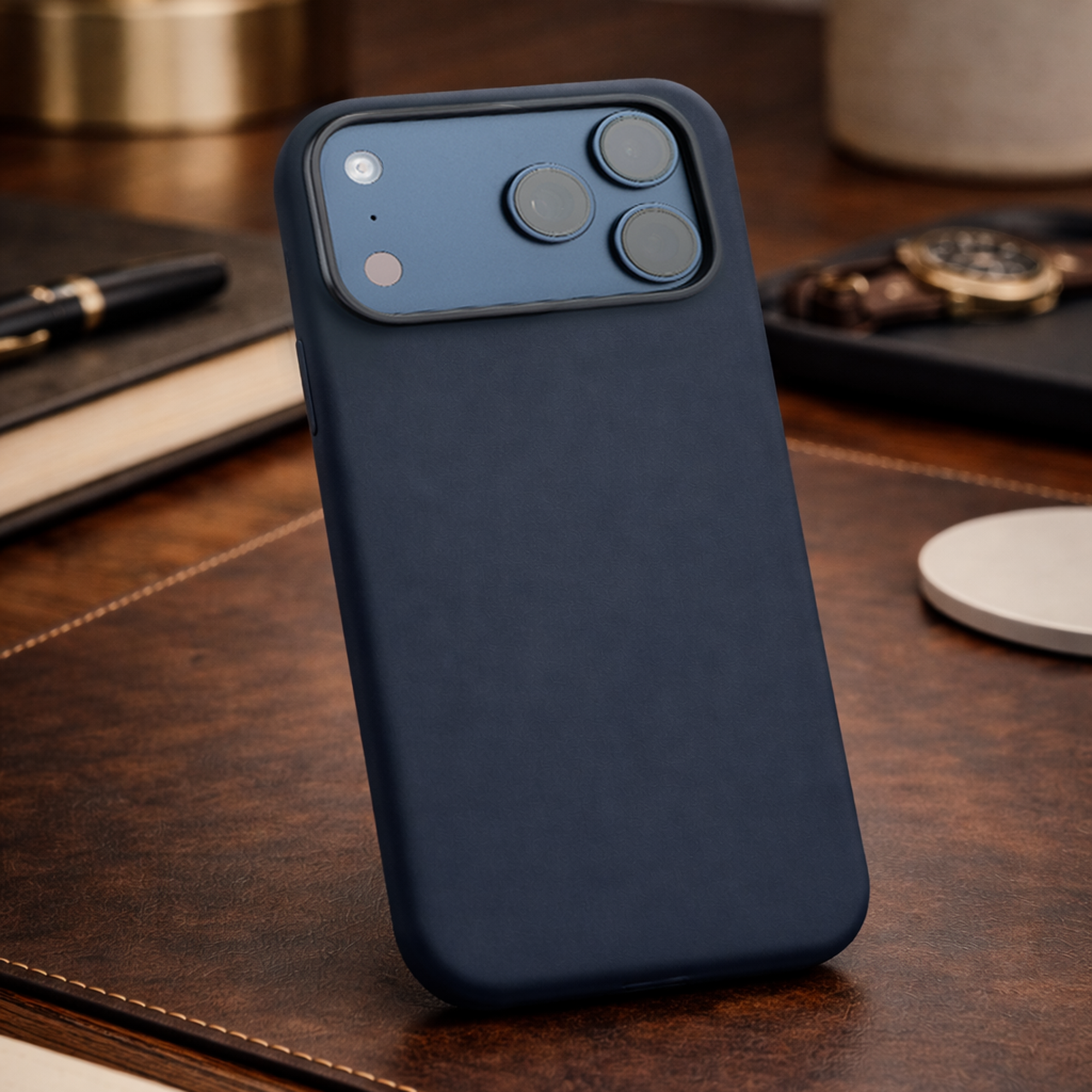 TEKNE Silicone Case Compatible with MagSafe for iPhone 17 Pro Max-Black