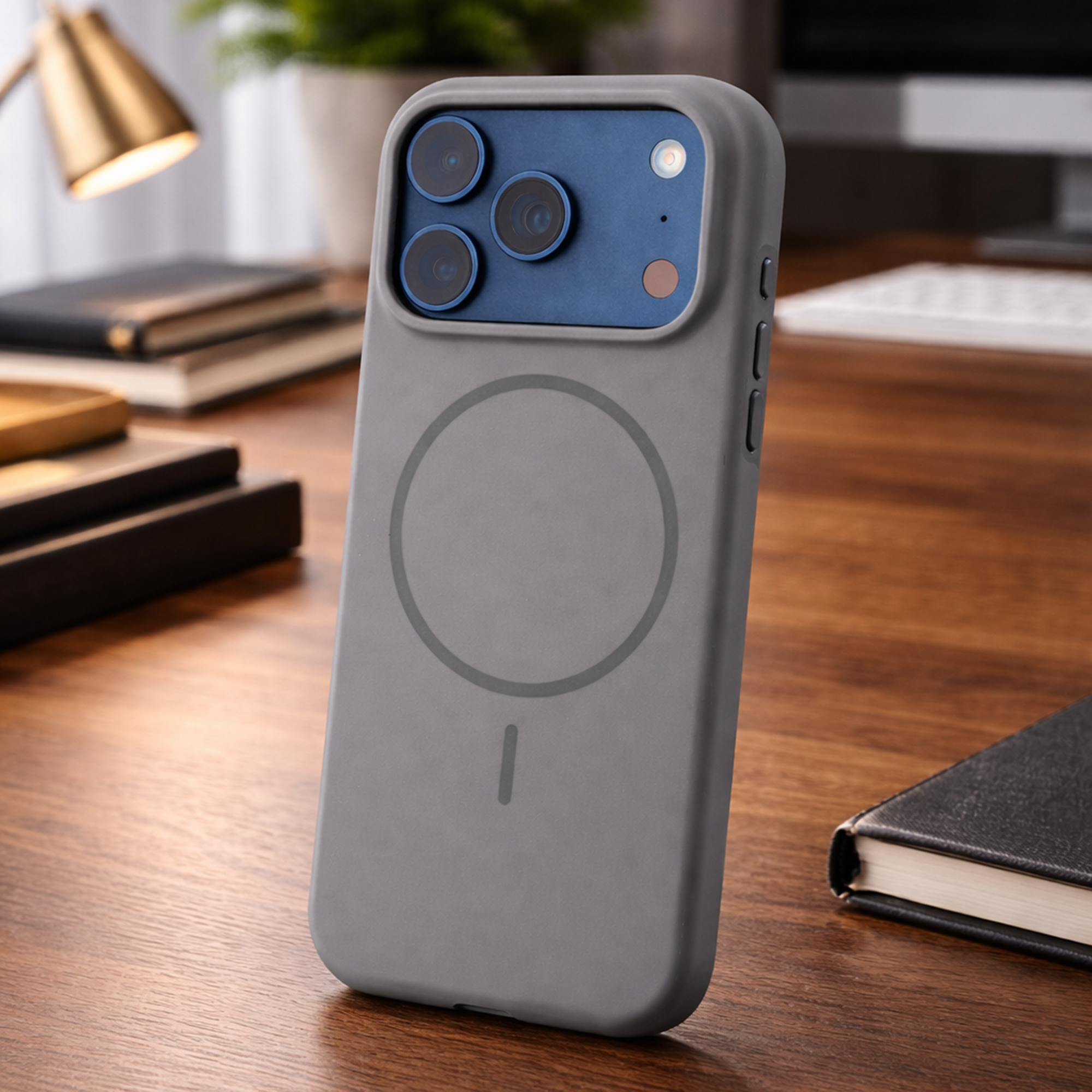 TEKNE Solid Duo MagSafe case for iPhone 17 Pro- Grey