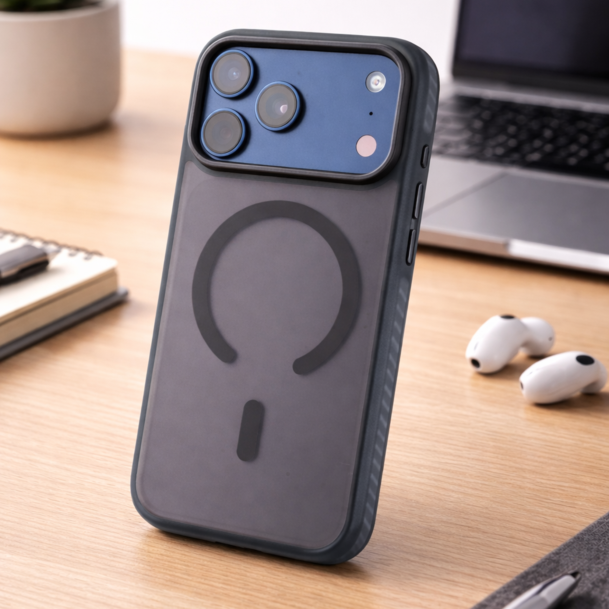 TEKNE Armour Frost Matte Case for iPhone 17 Pro Max-Black