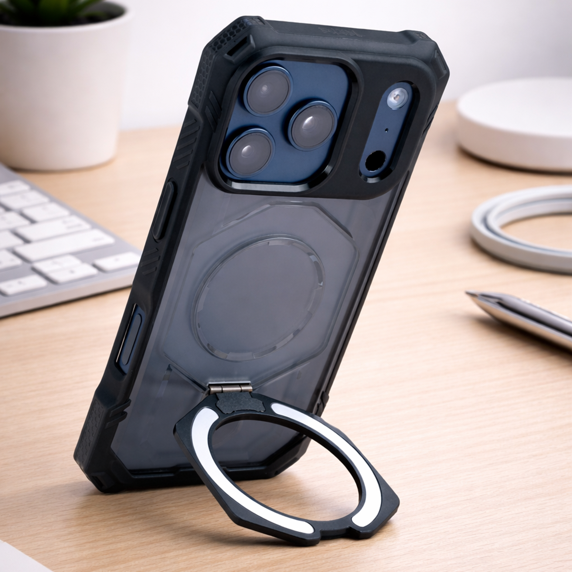TEKNE Titan Defender Case for iPhone 17 Pro-Black
