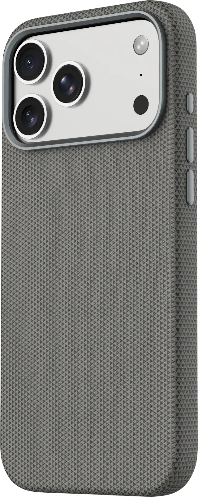 TEKNE Textura Vegan Leather Case for iPhone 17 Pro Max-Grey