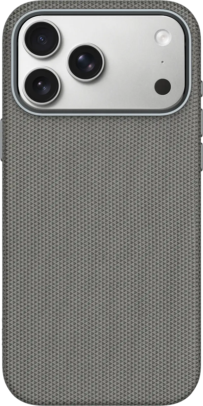 TEKNE Textura Vegan Leather Case for iPhone 17 Pro Max-Grey