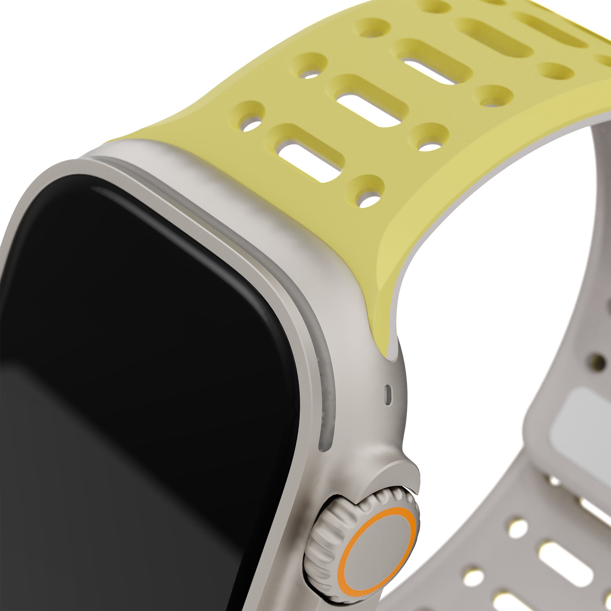Tekne Combat Silicone Band|Yellow-Grey