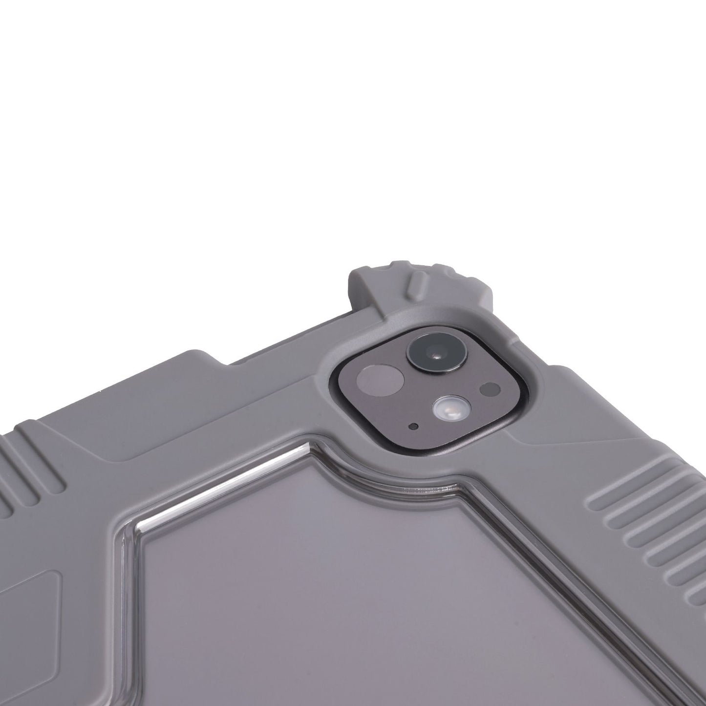 Tekne Shockproof Vegan Leather Case for iPad Pro 13 M4 | Stand Function | Drop Protection - Grey