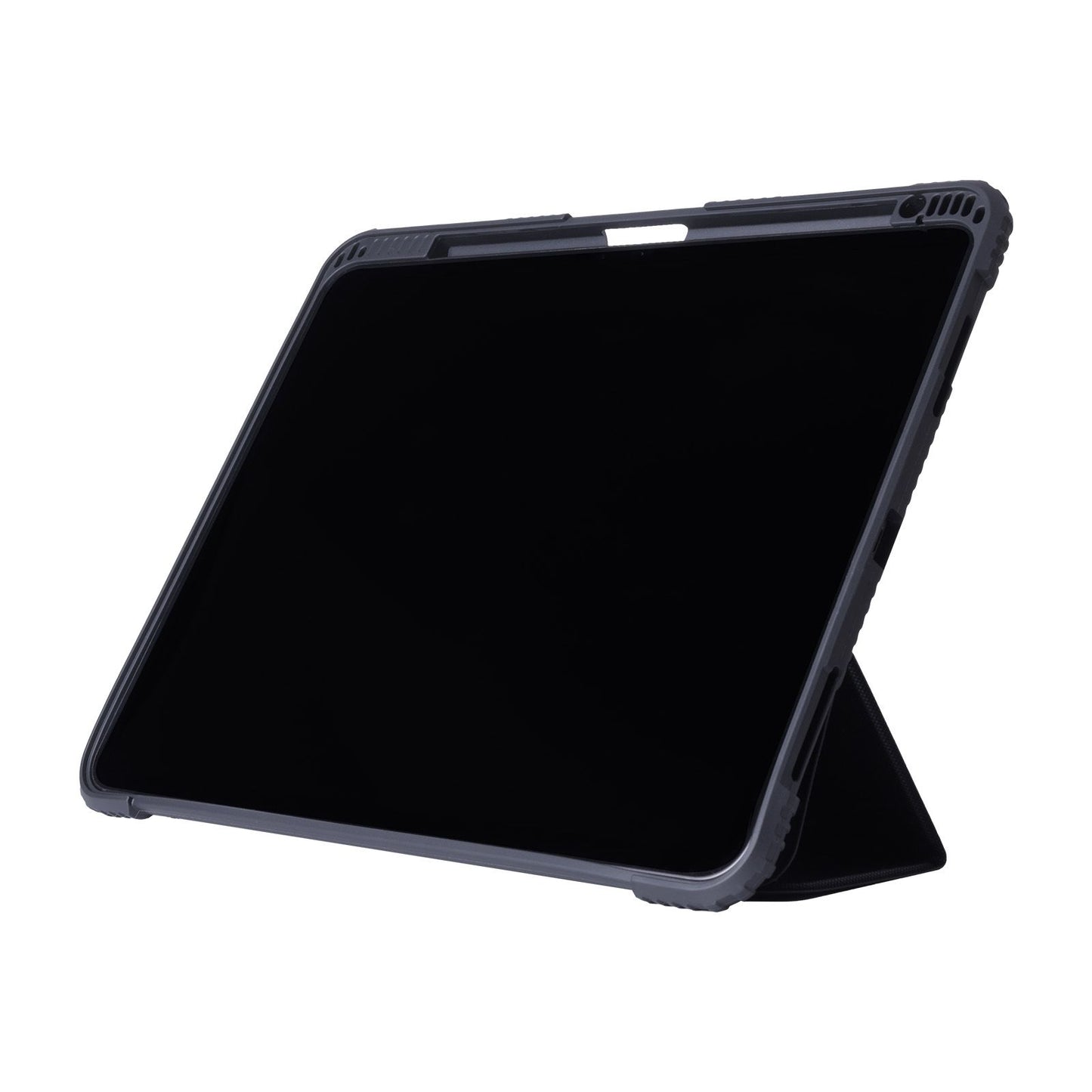 Tekne Shockproof Vegan Leather Case for iPad Pro 11 M4 | Stand Function | Drop Protection - Black