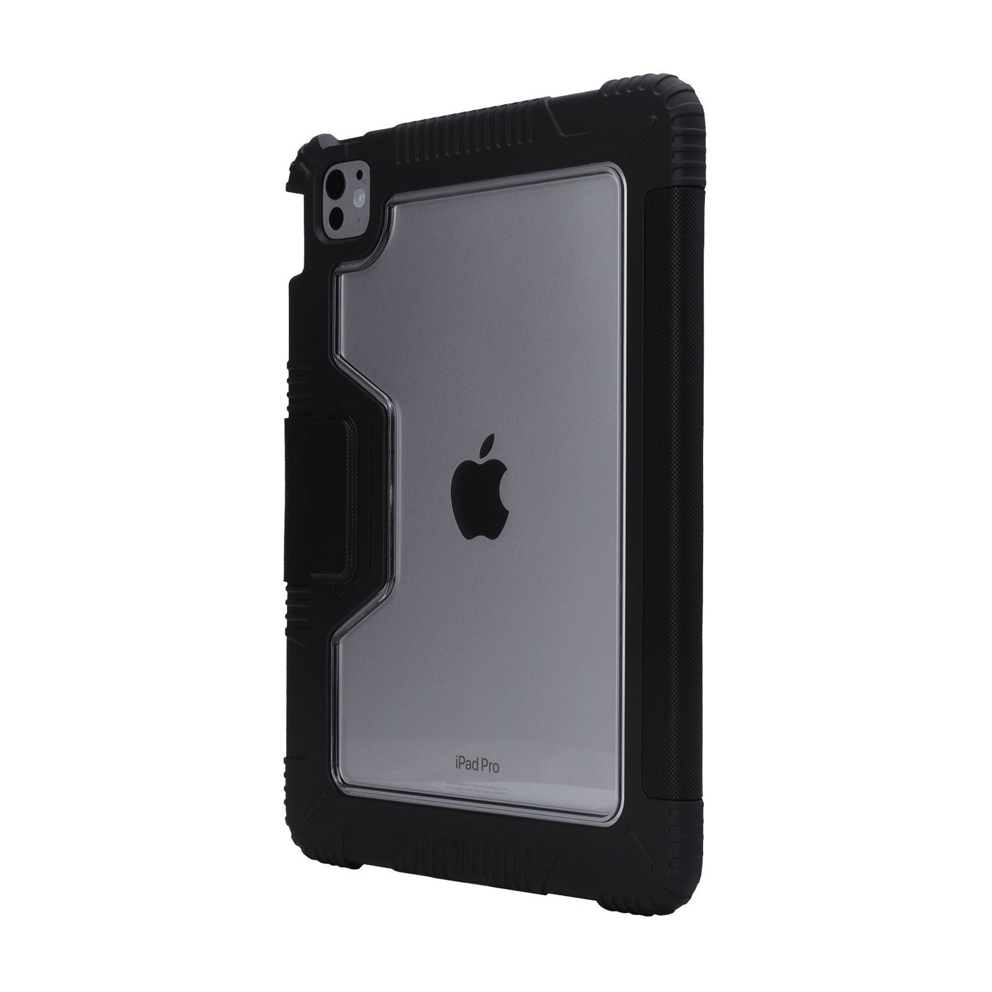 Tekne Shockproof Vegan Leather Case for iPad Pro 11 M4 | Stand Function | Drop Protection - Black