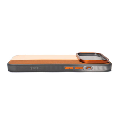 Tekne TwoTone Leather Case for iPhone 18 Pro- Brown