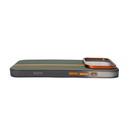 Tekne TwoTone Leather Case for iPhone 18 Pro- Green