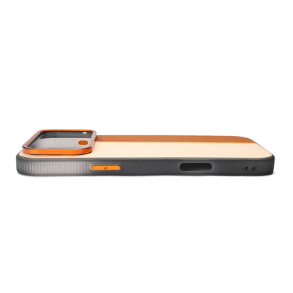 Tekne TwoTone Leather Case for iPhone 18 ProMax- Brown